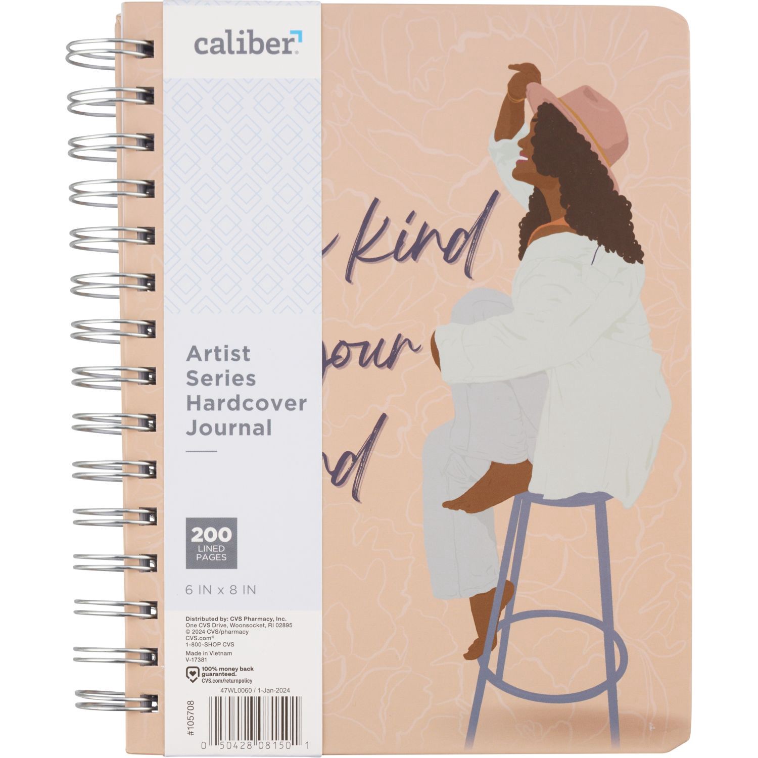 slide 2 of 6, Caliber Artist Series 6 In X 8 In Hard Cover Board Twin Wire Journal, 1 ct