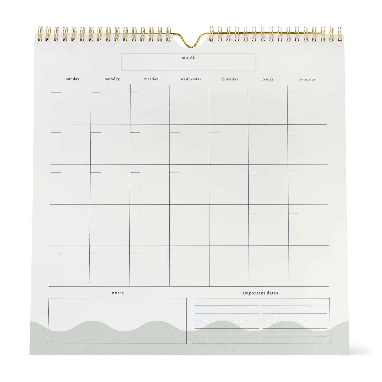 slide 4 of 5, Caliber Undated Calendar, 18 Pages With Sticker Sheet, 12" X 12", 1 ct