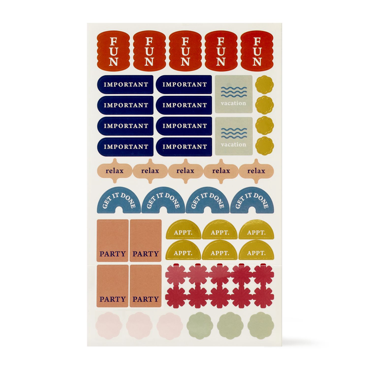 slide 2 of 5, Caliber Undated Calendar, 18 Pages With Sticker Sheet, 12" X 12", 1 ct