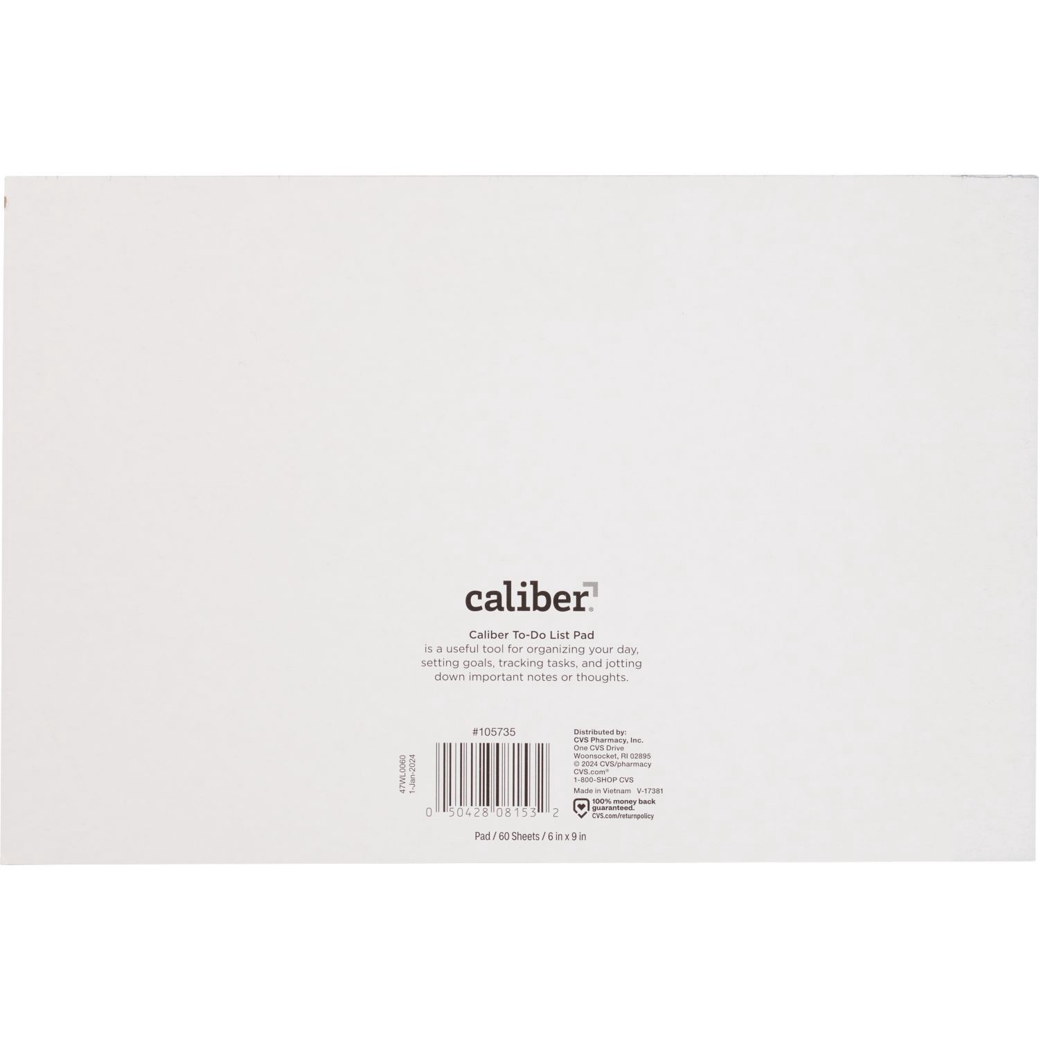 slide 2 of 2, Caliber To-Do List Pad, 60 Sheets, 1 ct