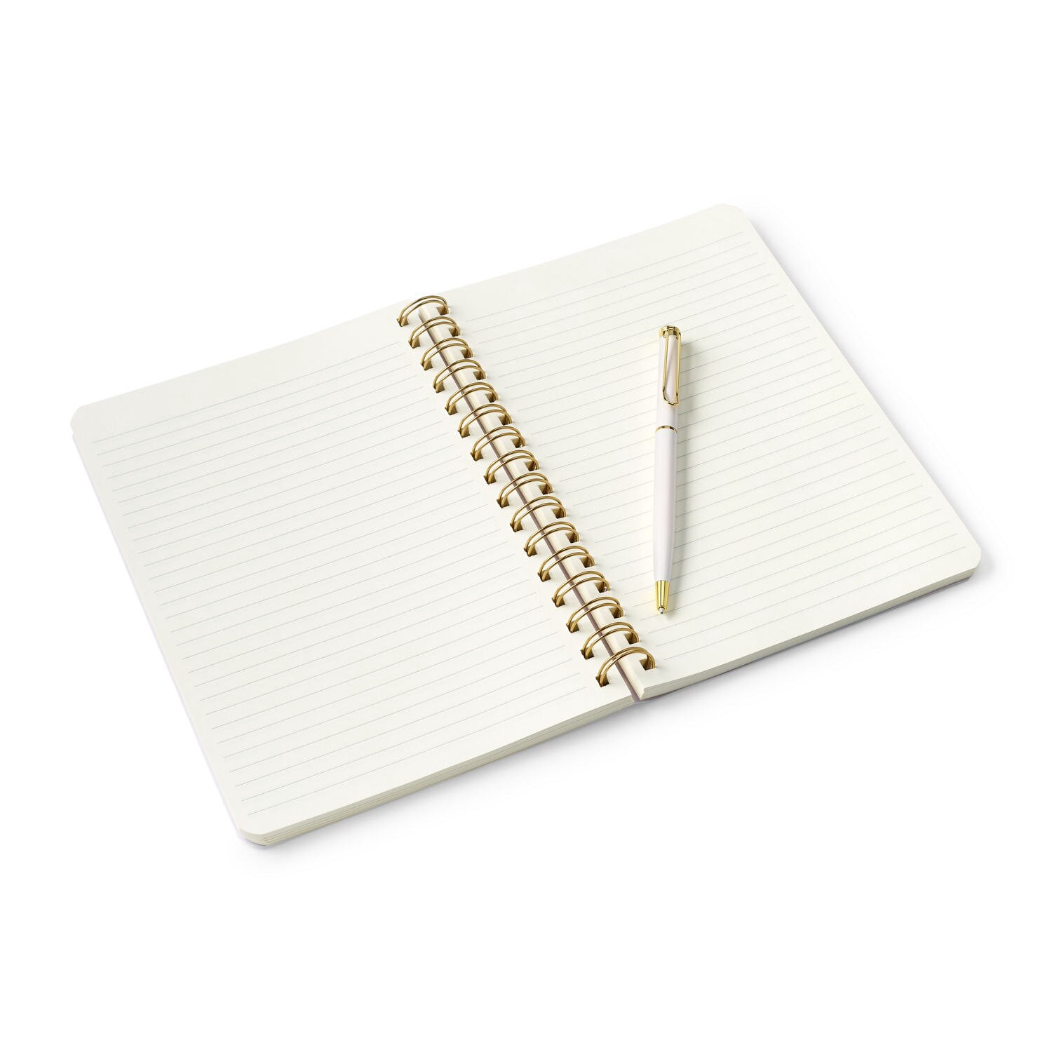 slide 4 of 5, Caliber Wellness Twin Wire Lined Journal, Soft Cover Vegan Leather Cover, Coordinating Pen + Pen Loop, 1 ct