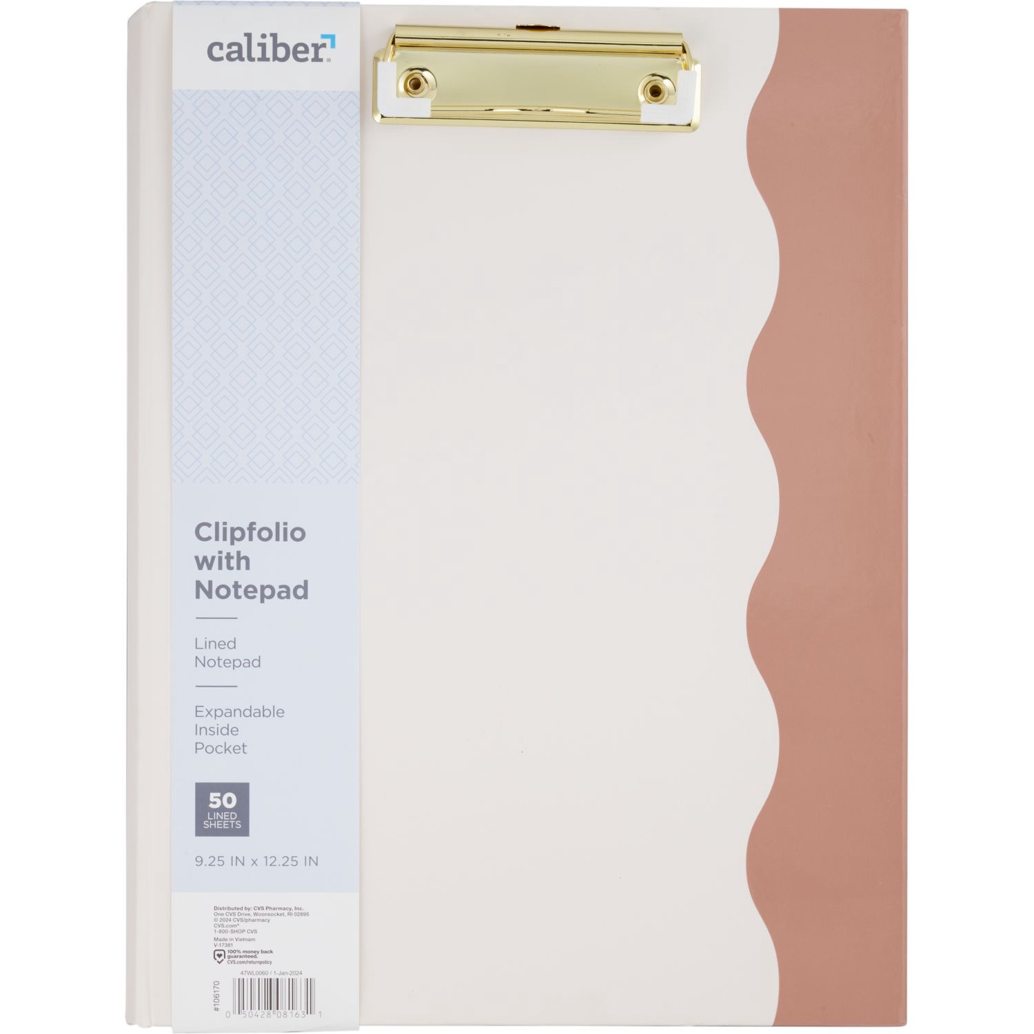 slide 4 of 6, Caliber Clipfolio With Notepad 9.25 In X 12.25 In X 11 In, 50 Sheets, 1 ct