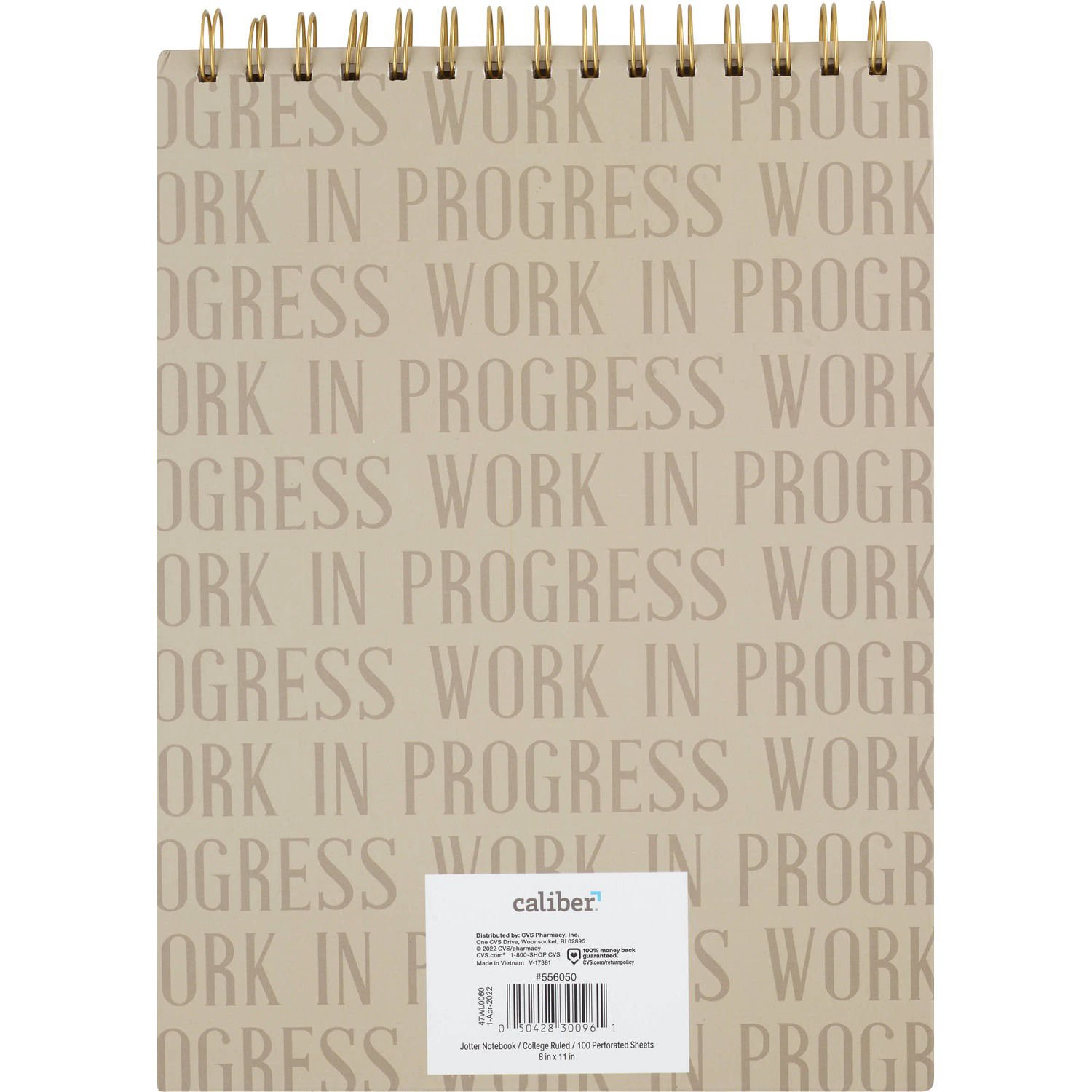 slide 2 of 2, Caliber Jotter Top Notebook, 10.86In X 8.07In, 100 Sheets, Assorted, 1 ct