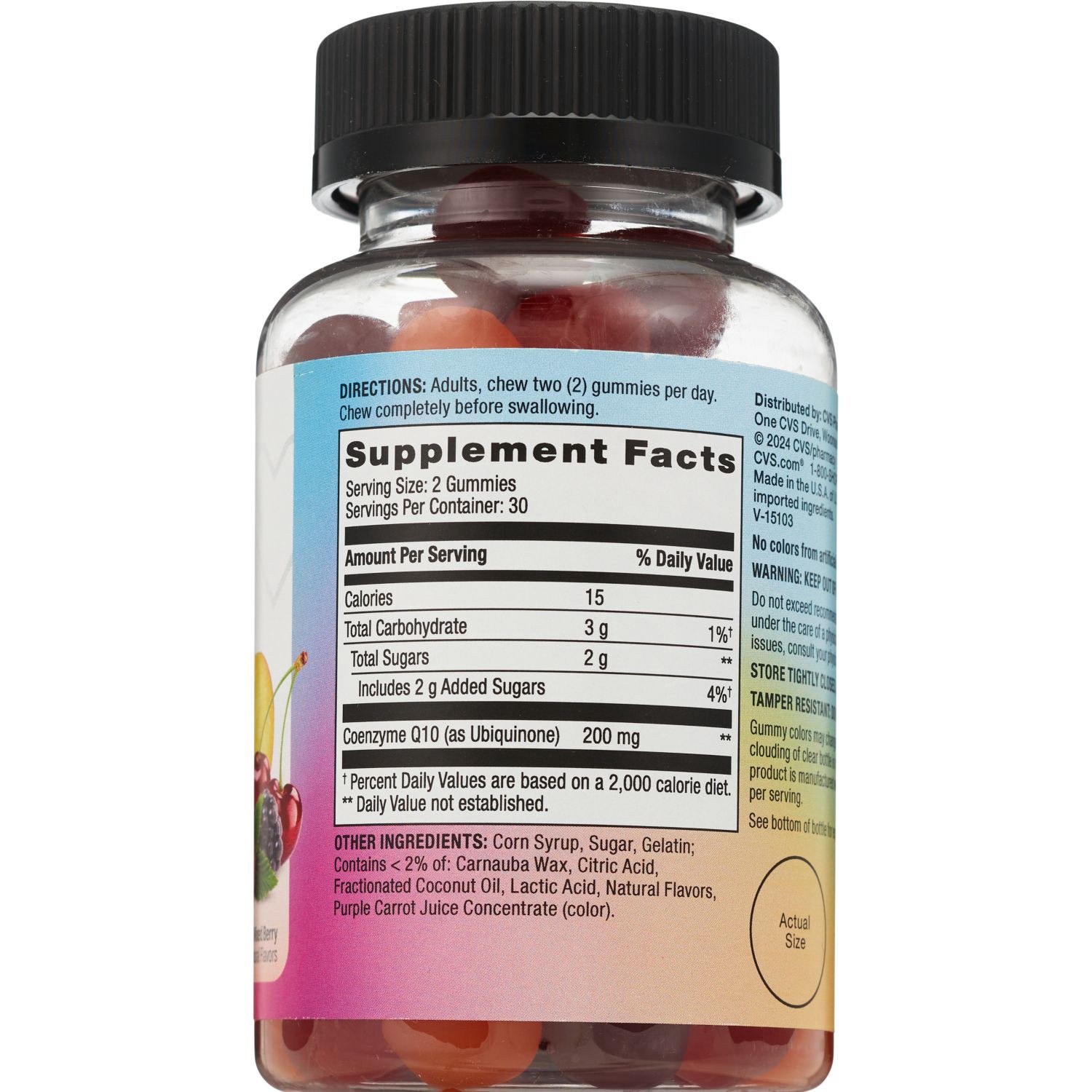 slide 3 of 4, CVS Health CVS Co Q-10 Gummies 200Mg, 60 ct