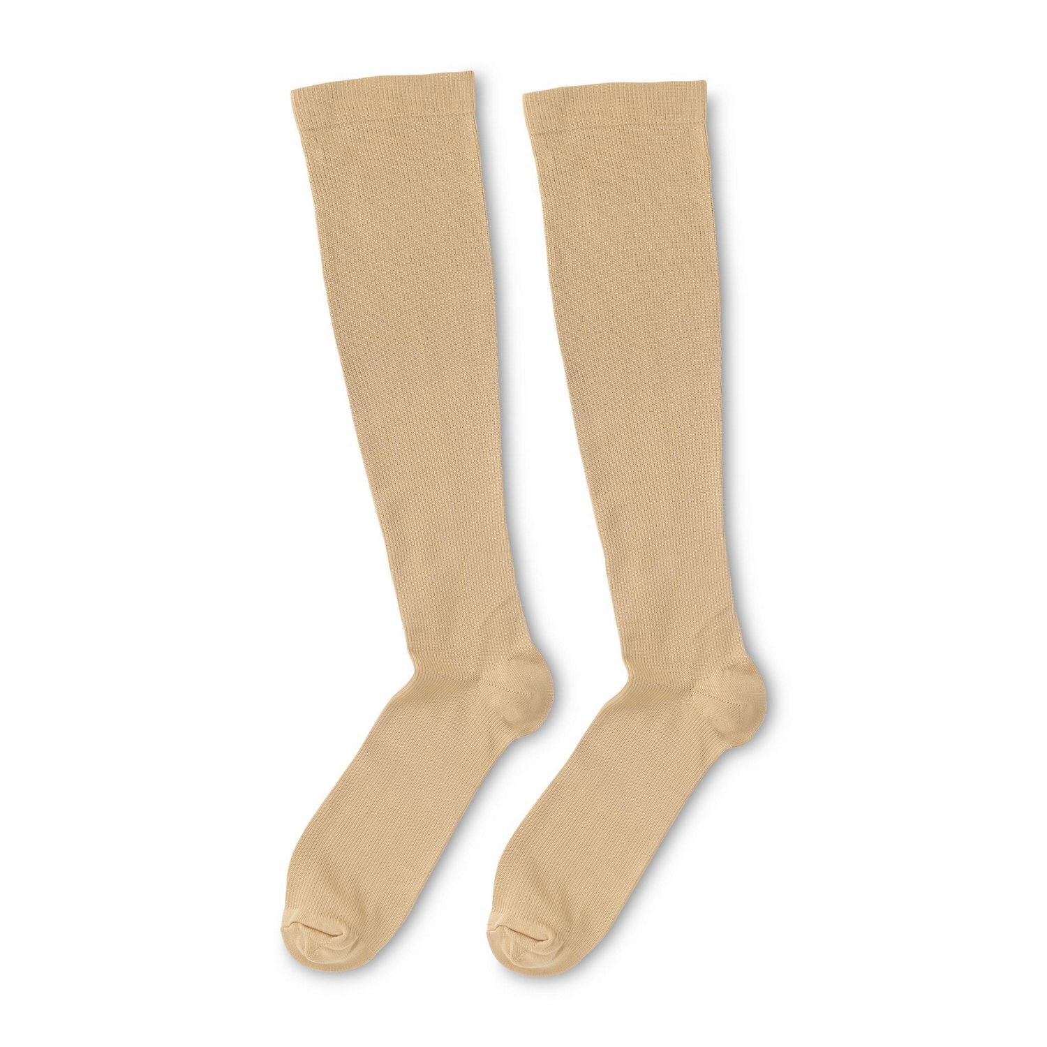 slide 3 of 3, Cvs Health Light Compression Socks, L/Xl, Tan, 1 ct