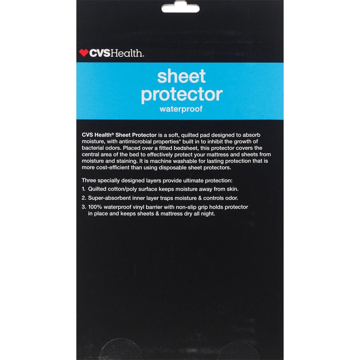 slide 3 of 4, Cvs Health Waterproof Sheet Protector, 1 ct