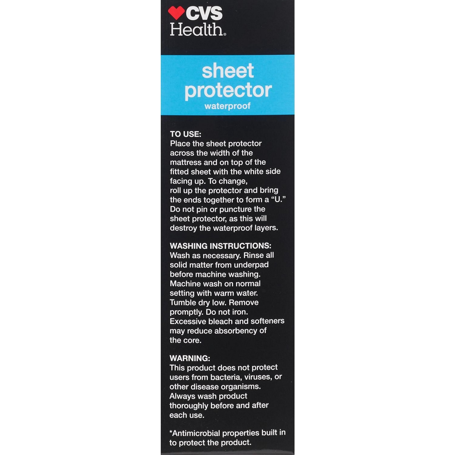 slide 2 of 4, Cvs Health Waterproof Sheet Protector, 1 ct