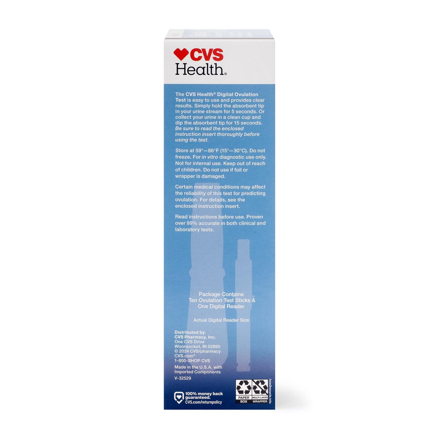 slide 4 of 5, Cvs Health At Home Digital Ovulation Test, 10 Ct, 10 ct