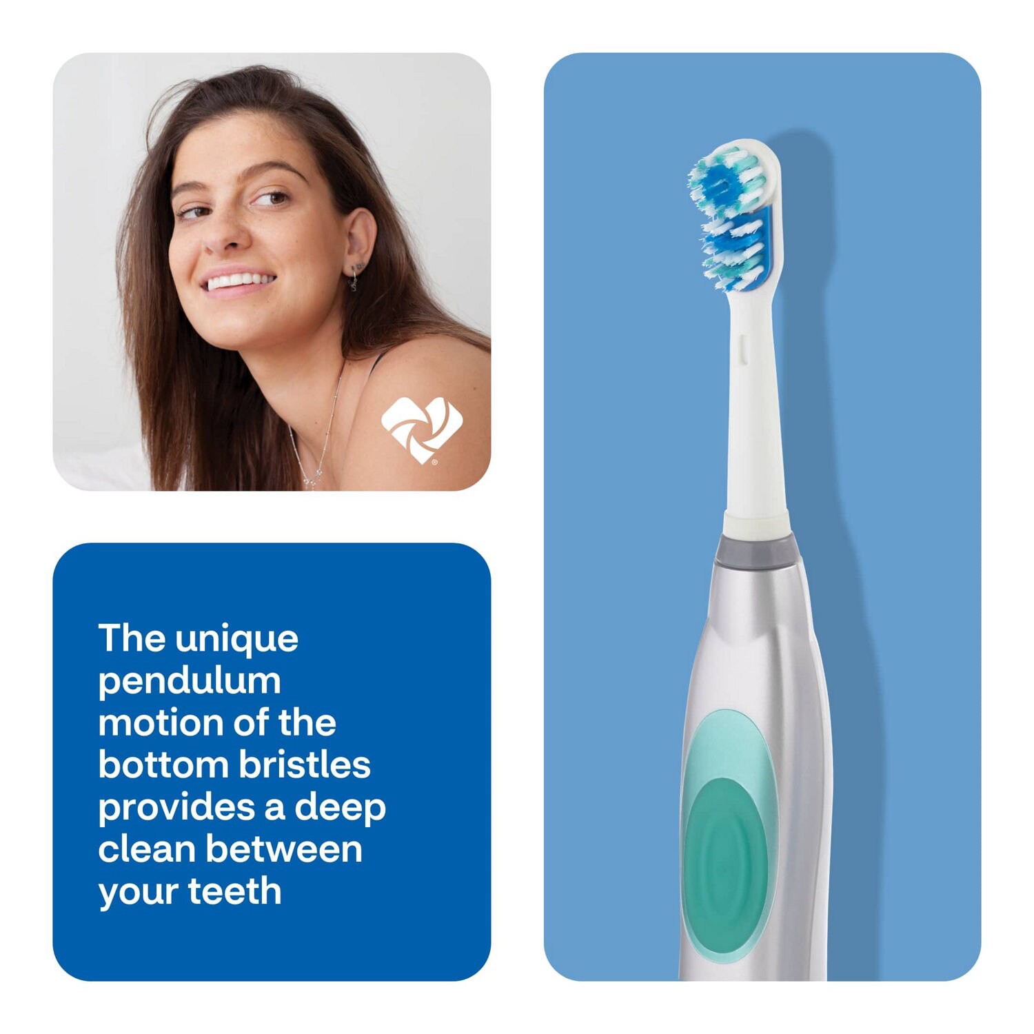 slide 2 of 8, Cvs Health Professional Clean Power Toothbrush, Soft Bristle, 1 ct