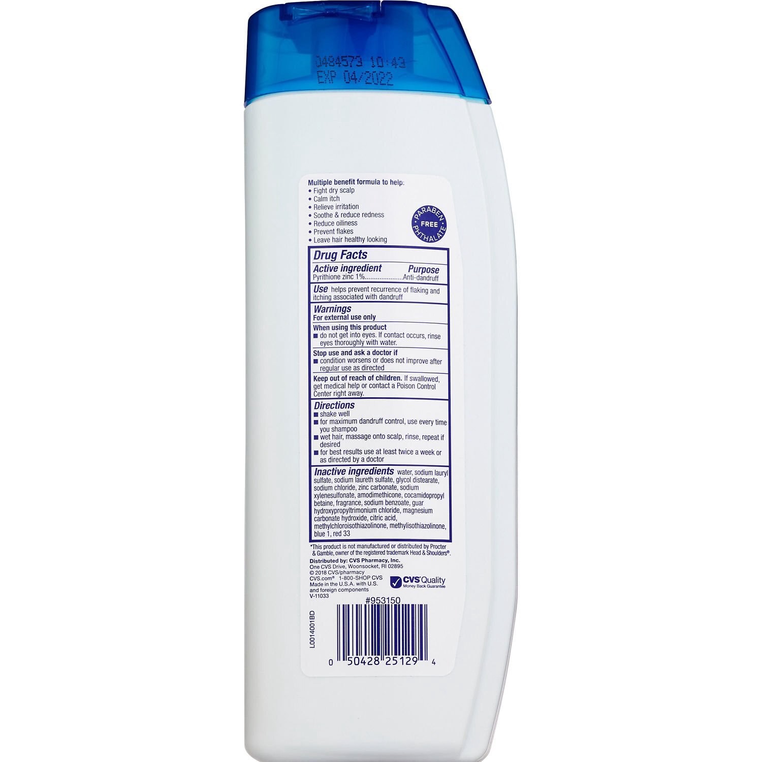 slide 2 of 2, Cvs Health 2-In-1 Dandruff Shampoo & Conditioner, Everyday Clean, 14.2 Oz, 14.2 oz
