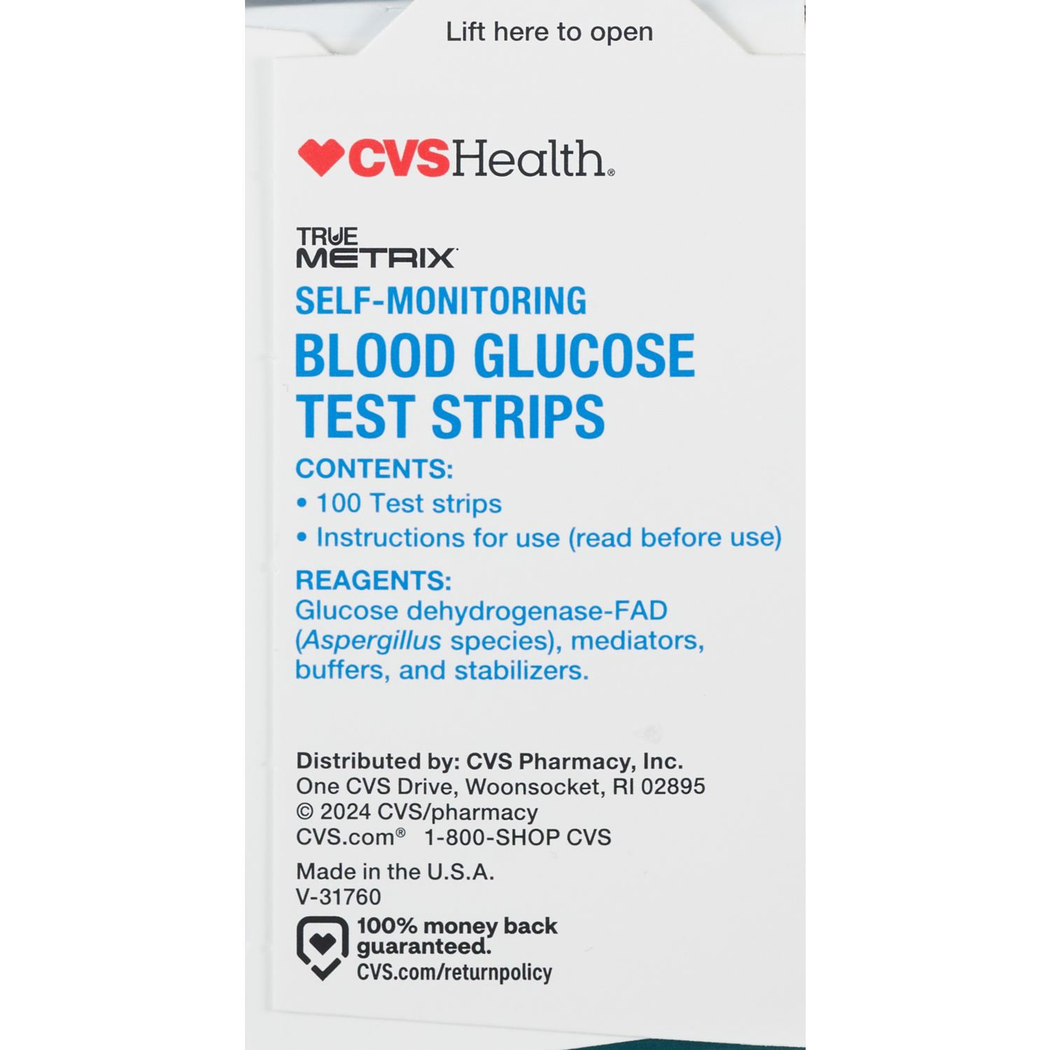 slide 4 of 6, Cvs Health True Metrix Cash Blood Glucose Test Strips, 100 Ct, 100 ct