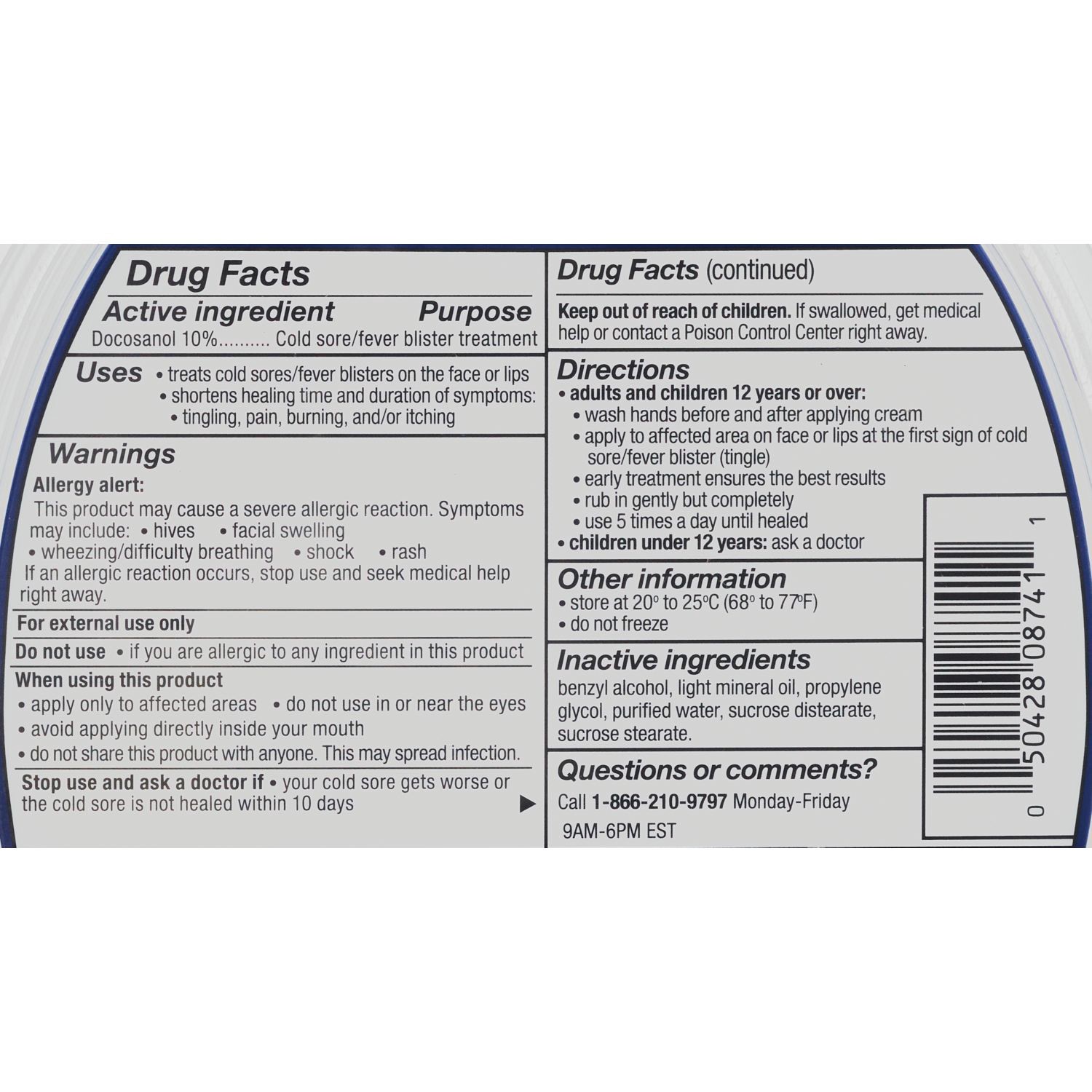 slide 2 of 3, Cvs Health Docosanol 10%, Cream Pump, 0.7 Oz, Twin Pack, 0.7 oz