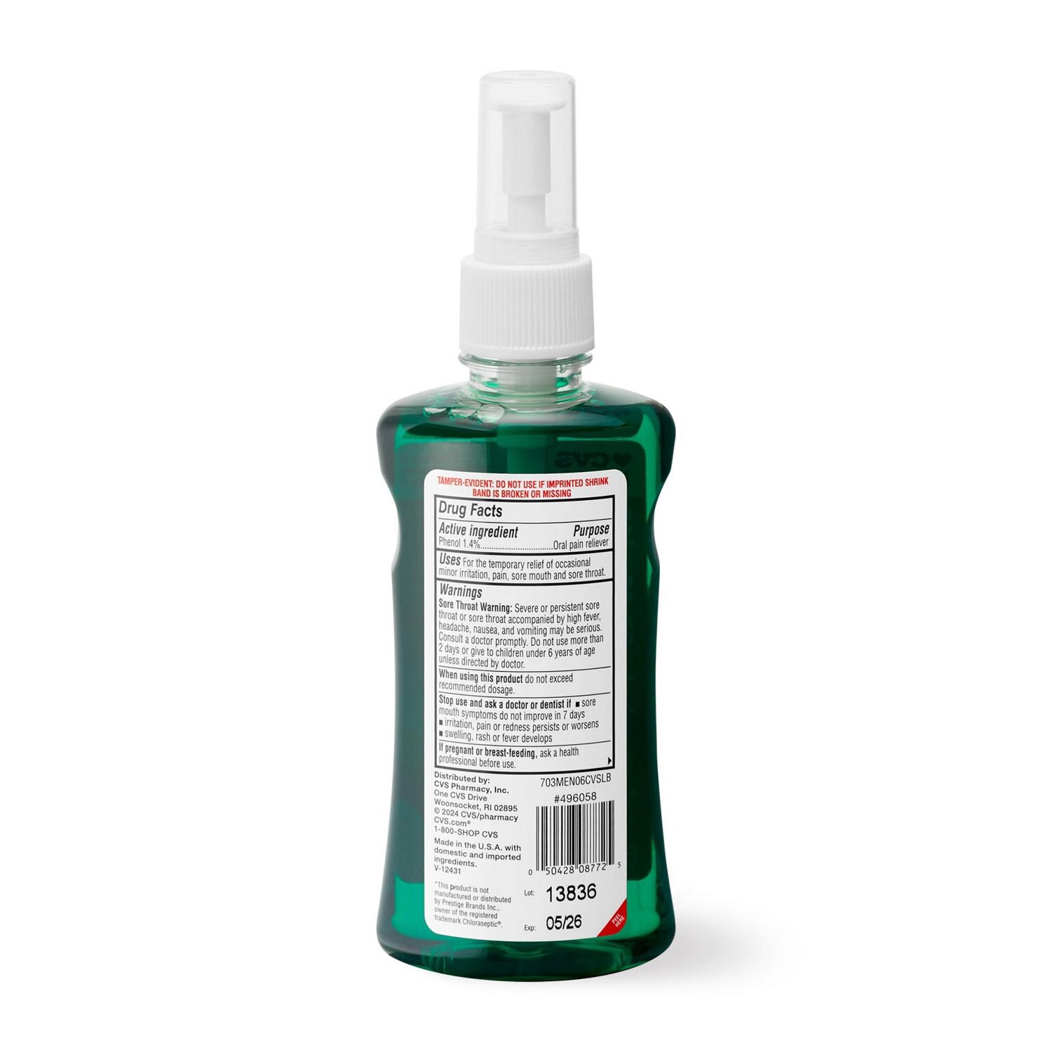 slide 2 of 3, CVS Health Sore Throat Spray, Menthol, 6 Oz, 6 oz