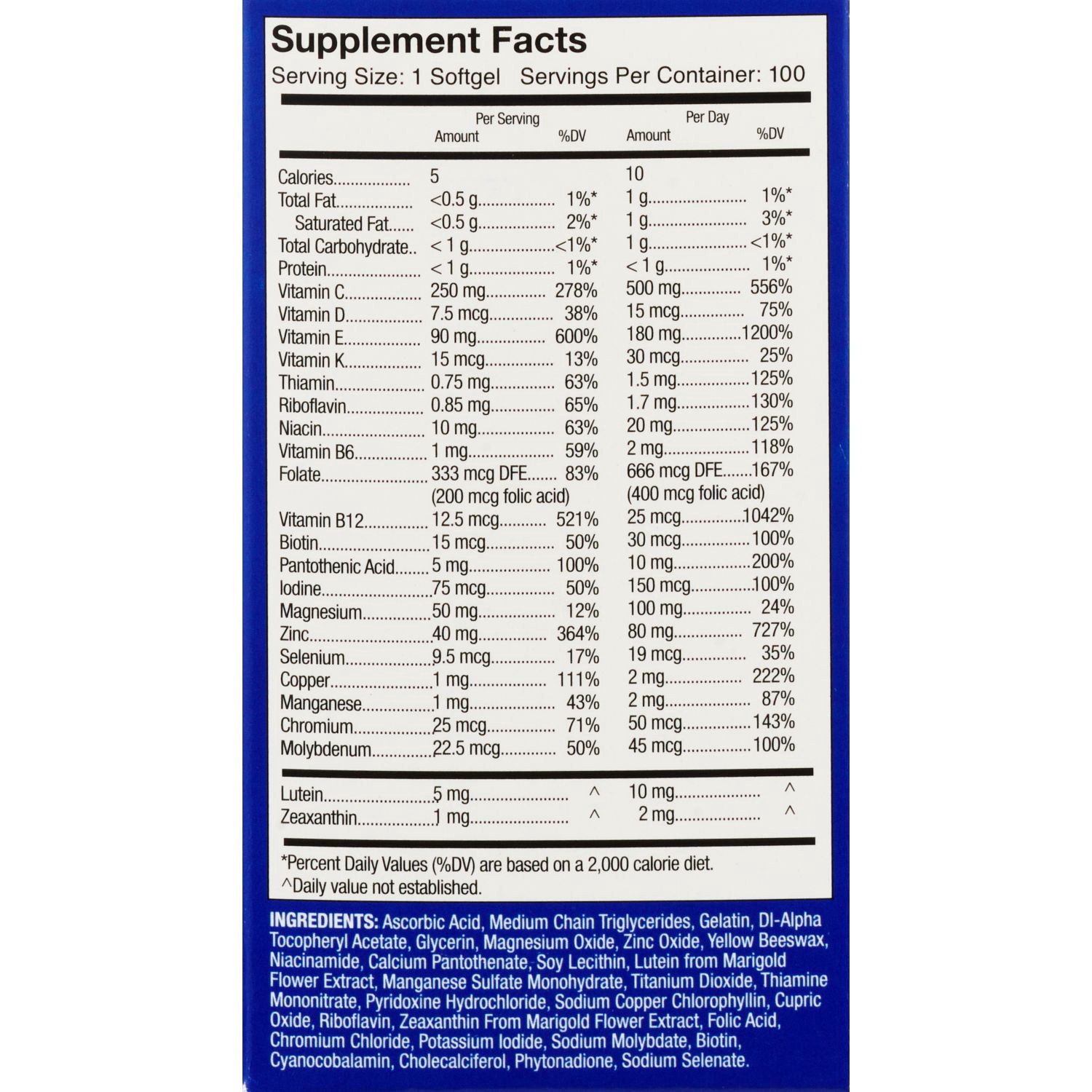 slide 2 of 5, Cvs Health Areds 2 + Multivitamin, 100 Ct, 100 ct