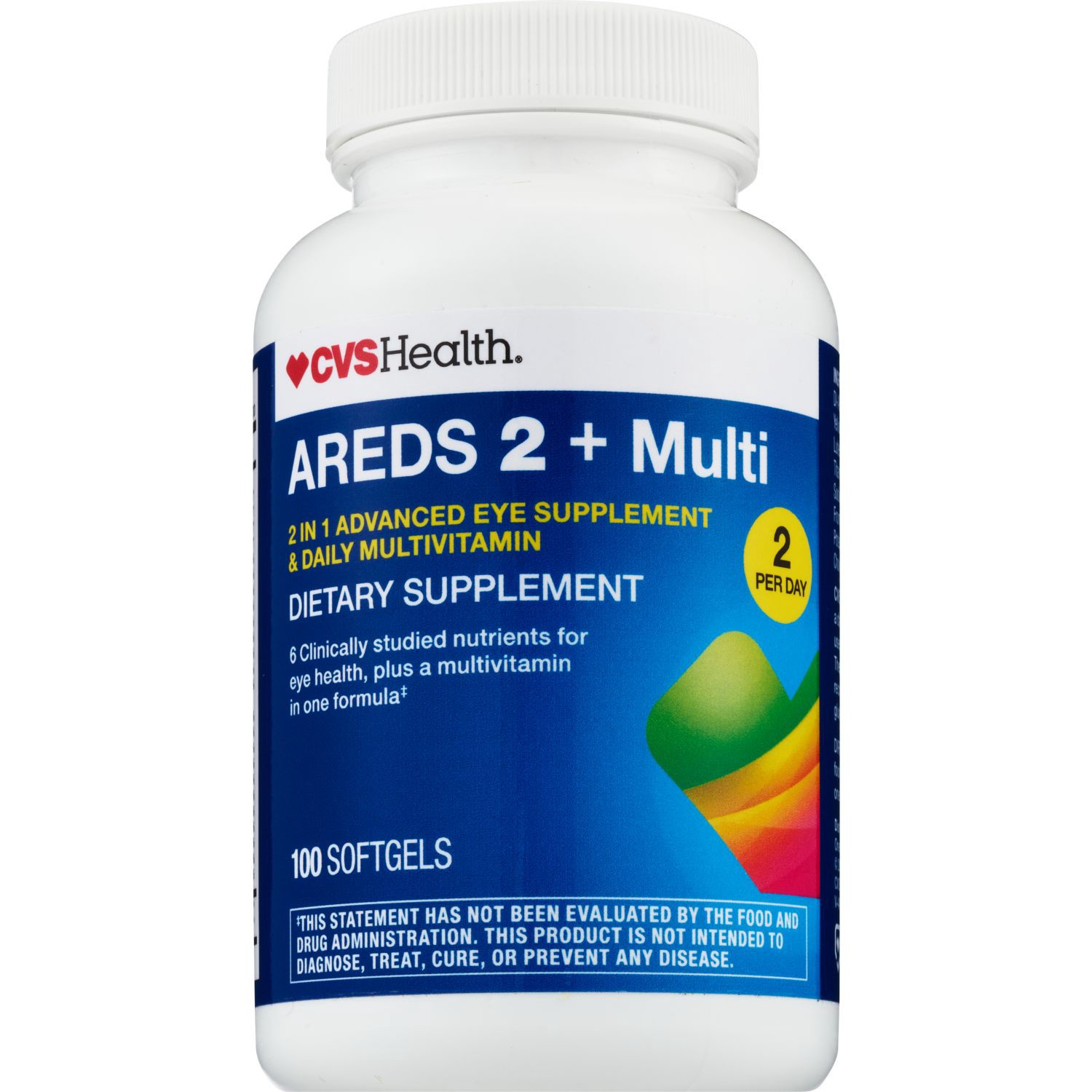 slide 5 of 5, Cvs Health Areds 2 + Multivitamin, 100 Ct, 100 ct