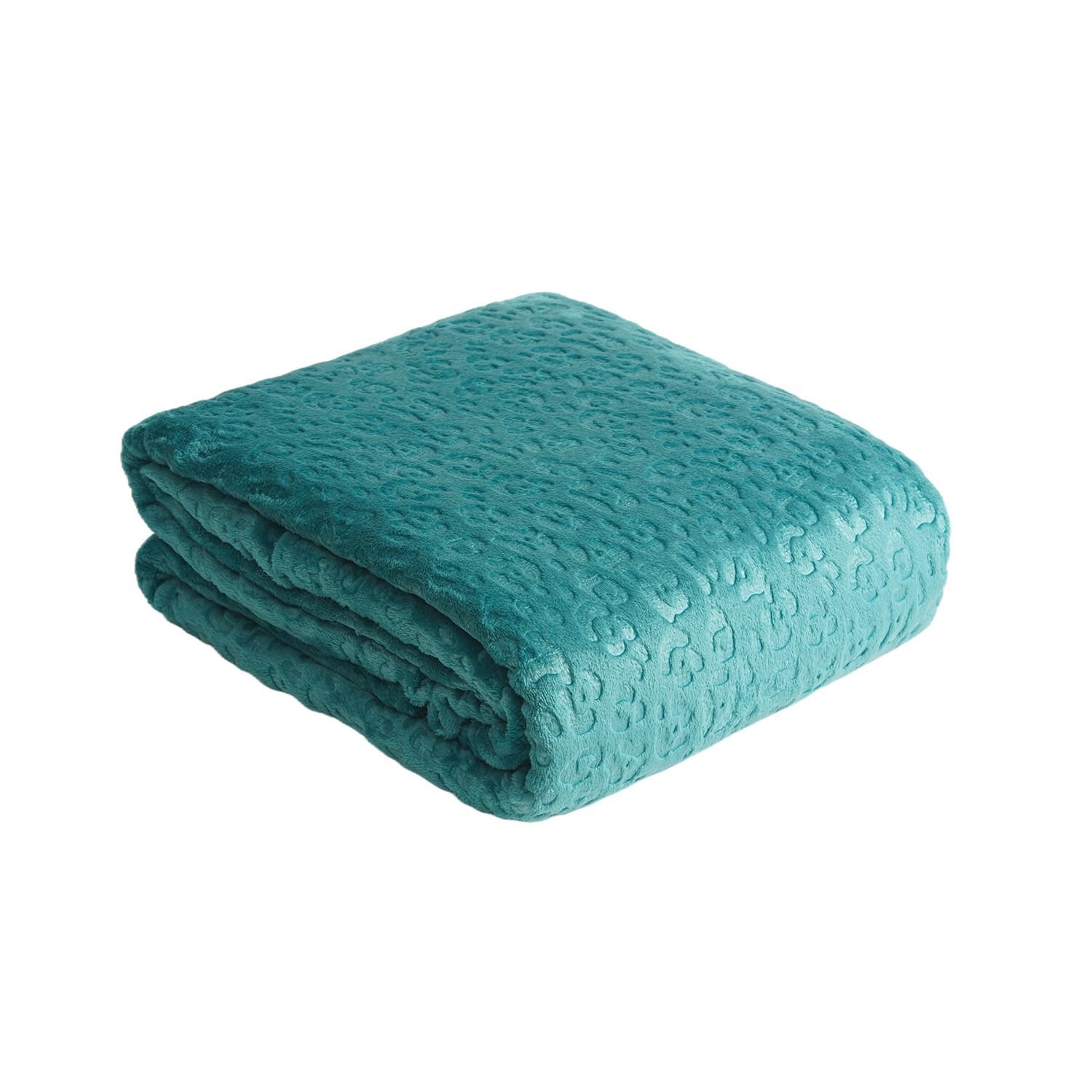 slide 2 of 3, Fall Fest Embossed Flannel Blanket, Green, 1 ct
