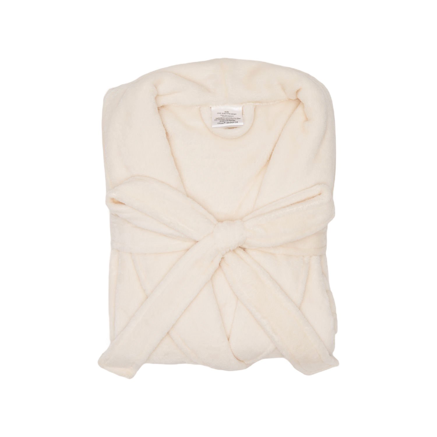 slide 2 of 4, Fall Fest Flannel Bath Robe, Cream, 1 ct