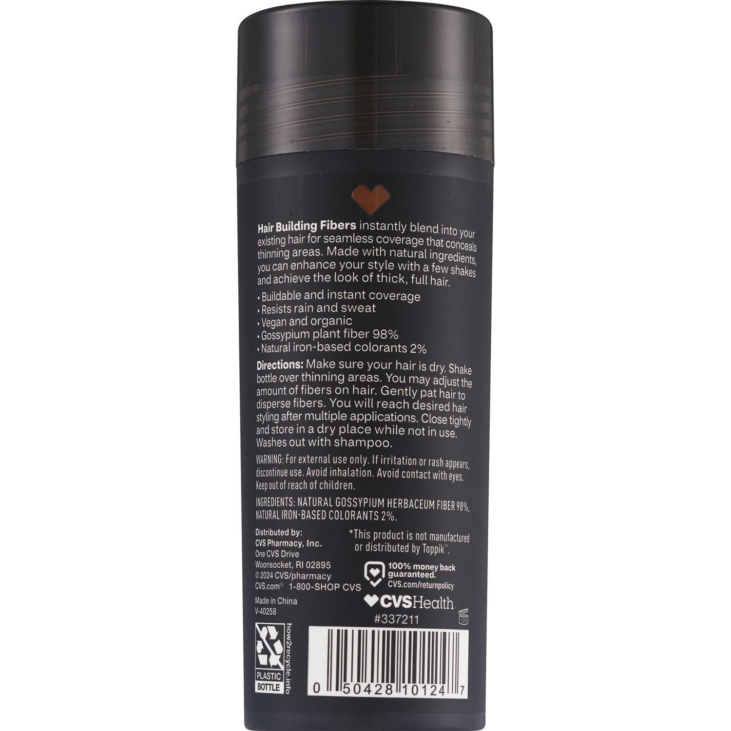 slide 3 of 3, Cvs Beauty Hair Building Fibers, Medium Brown, 1 ct