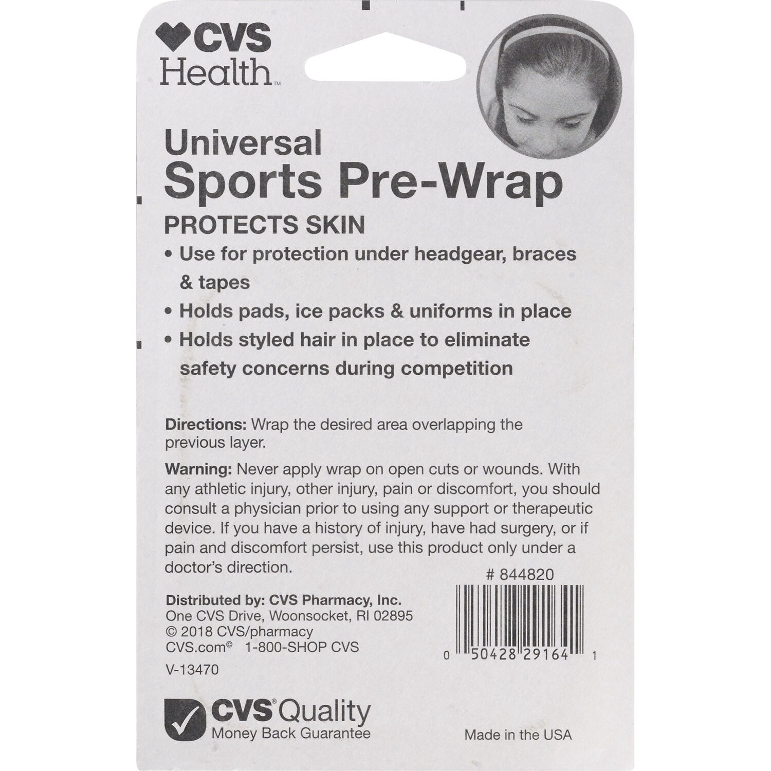 slide 3 of 5, Cvs Health Universal Sports Pre-Wrap, 1 ct