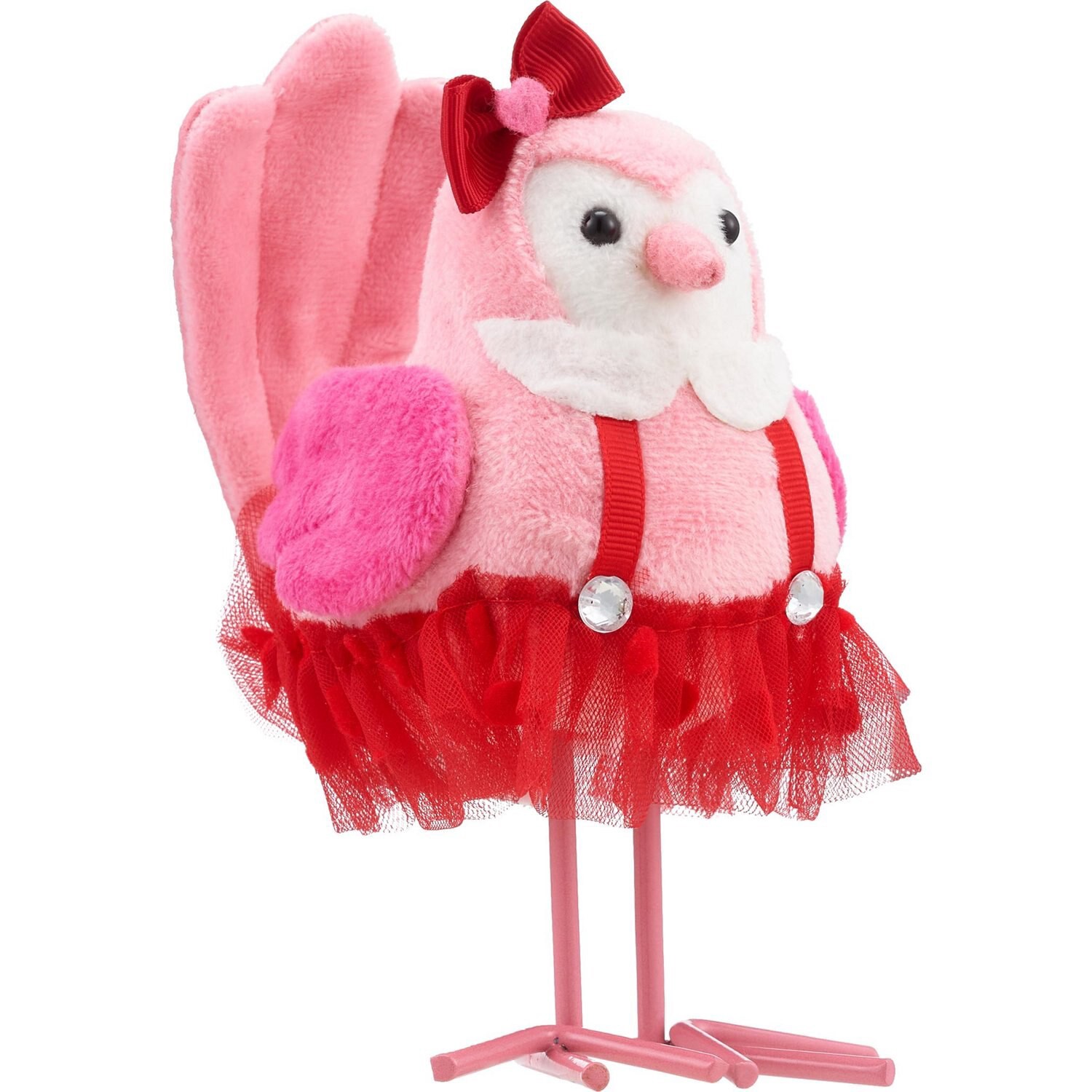 slide 2 of 4, RED AND PINK Valentine Bird Tabletop, 1 ct