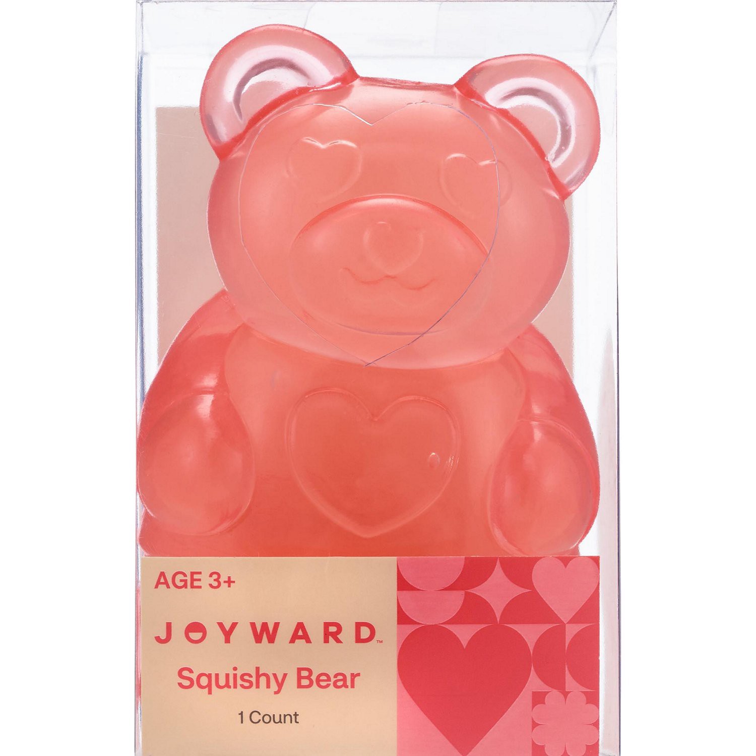 slide 2 of 7, RED AND PINK Jelly Bear, 1 ct