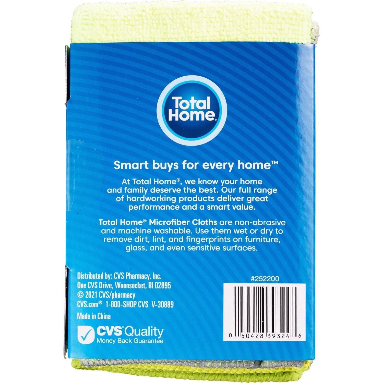 slide 2 of 2, Total Home Microfiber Cloths, 3 Ct, 3 ct