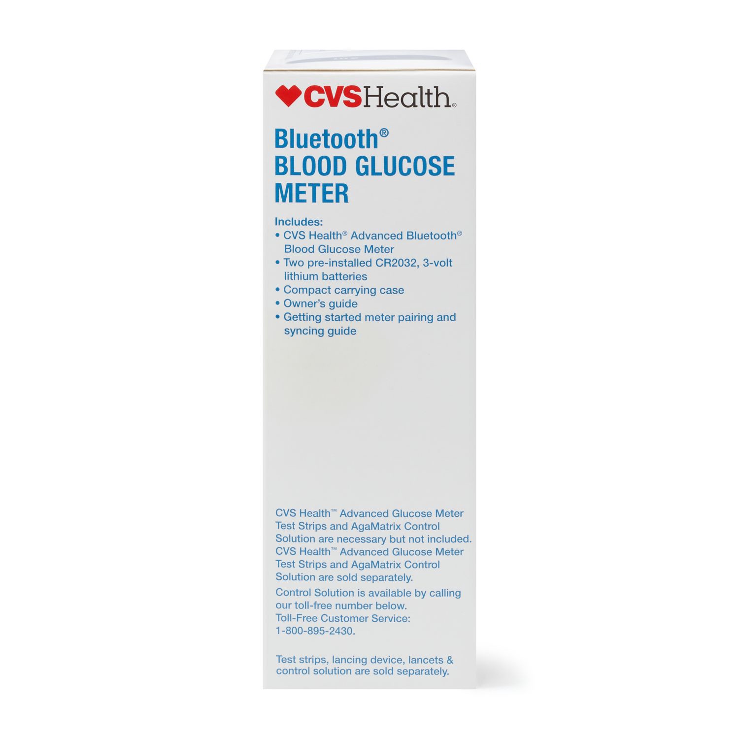 slide 10 of 10, Cvs Health Bluetooth Blood Glucose Meter, 1 ct
