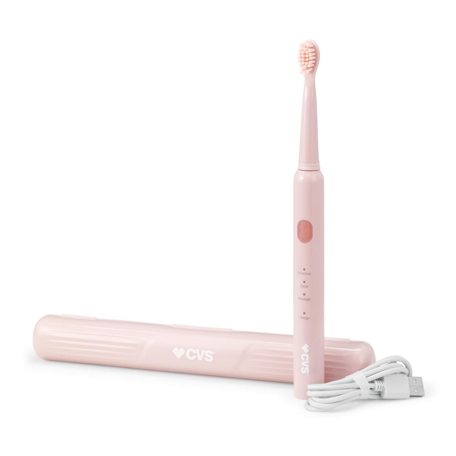 slide 3 of 5, CVS Health Cvs Wave Sonic Rechargeable Toothbrush, Dusty Rose, 1 ct