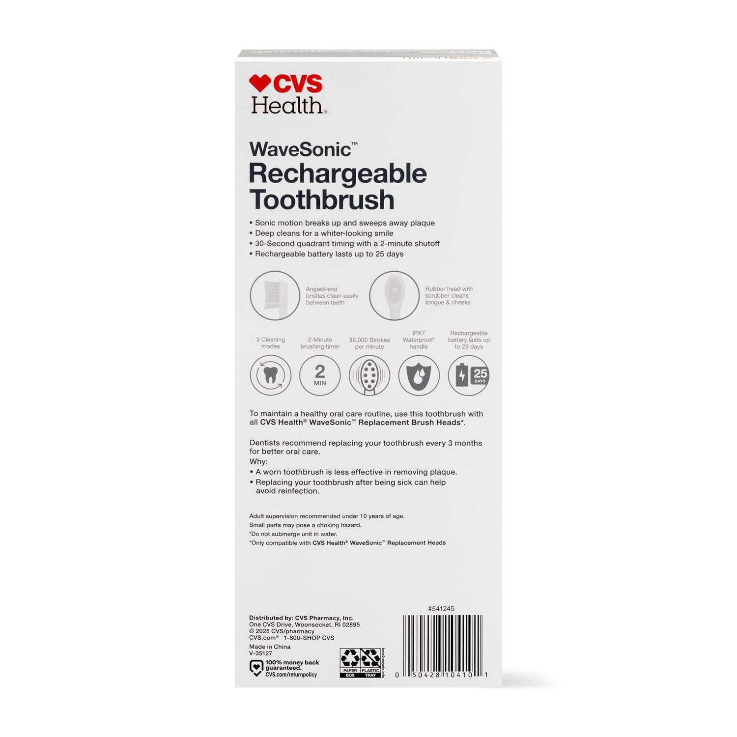 slide 2 of 4, CVS Health Cvs Wave Sonic Rechargeable Toothbrush, Gray, 1 ct