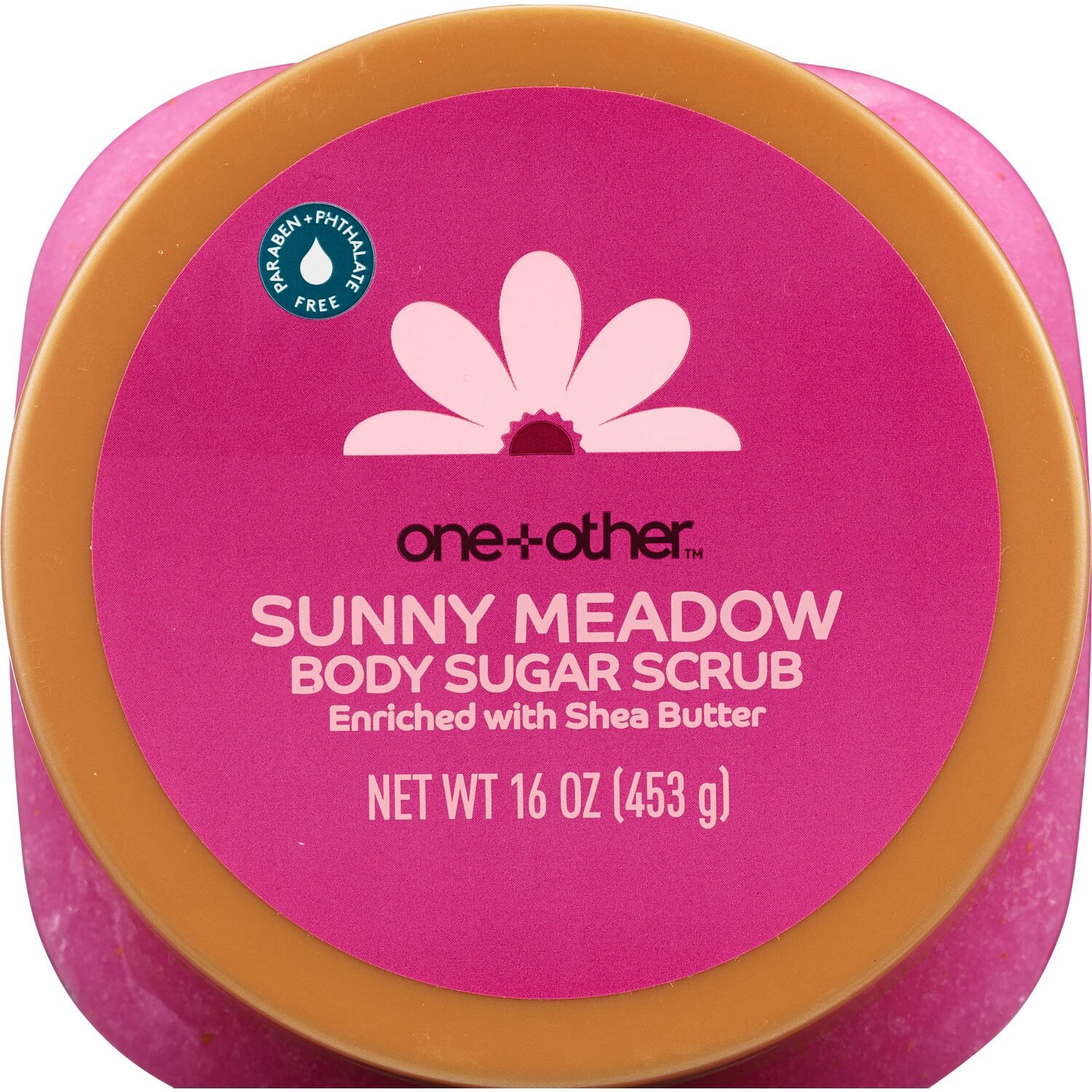 slide 2 of 3, ONE+OTHER O+O Body Sugar Scrub Sunny Meadow 16 Oz, 16 oz