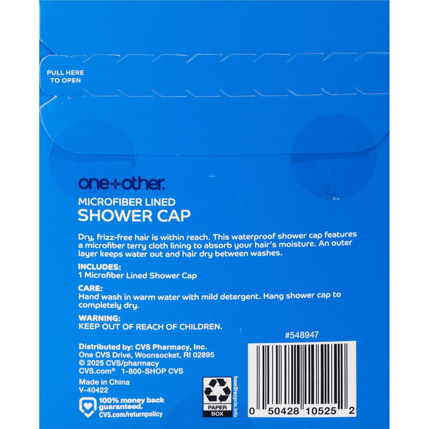 slide 2 of 2, One+Other Microfiber Shower Cap, Assorted Colors, 1 ct