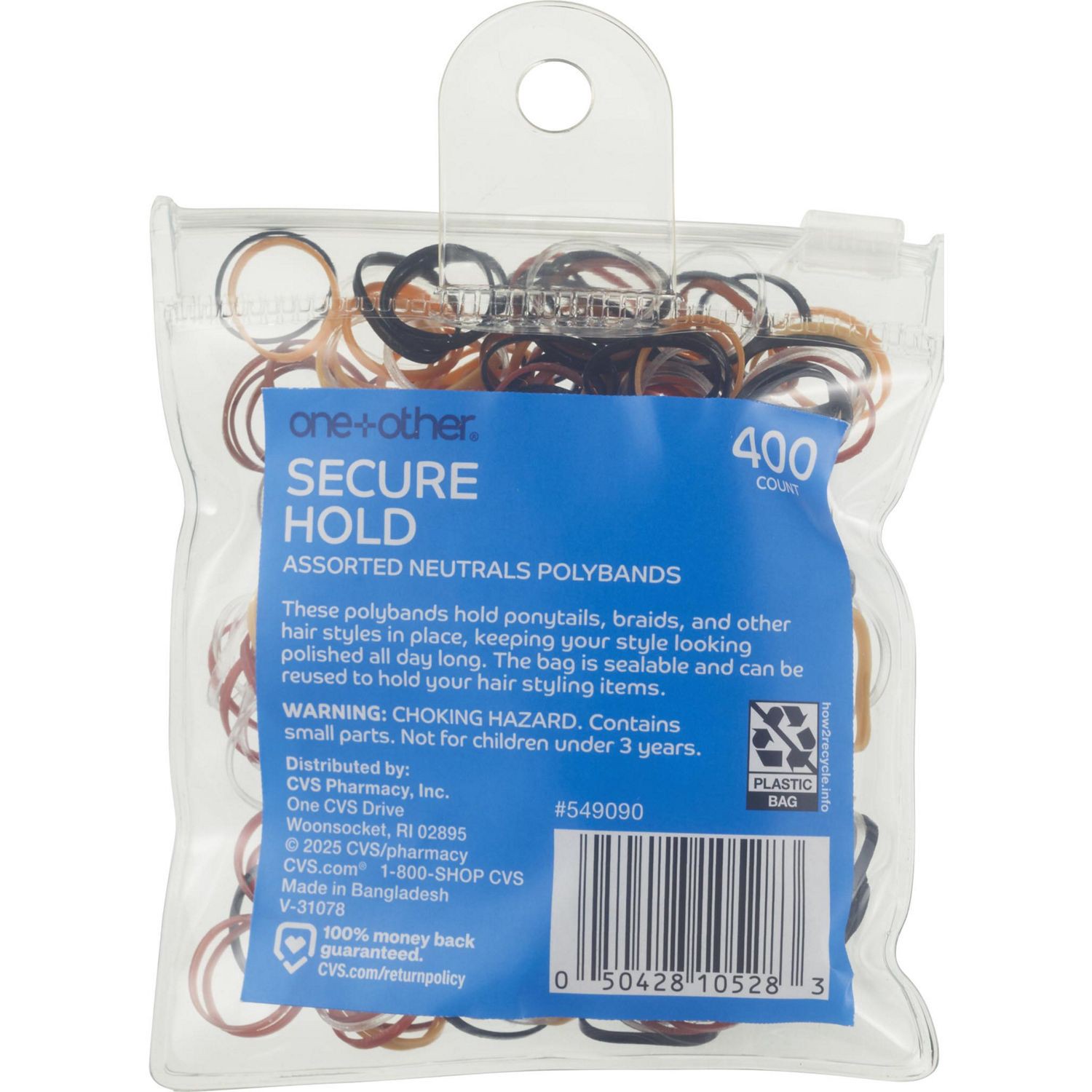 slide 2 of 2, Conair Polybands 400Ct Neutrals, 400 ct