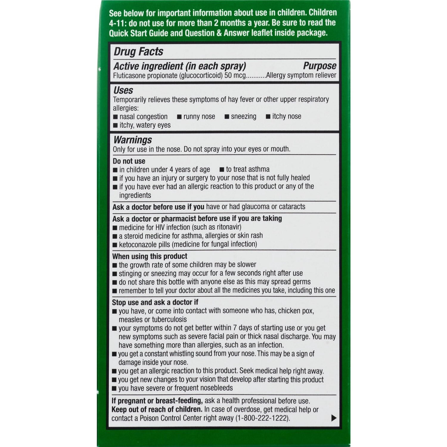 slide 4 of 10, Cvs Health Allergy Nasal Spray, 4Pk, 50Mcg, 0.62 oz