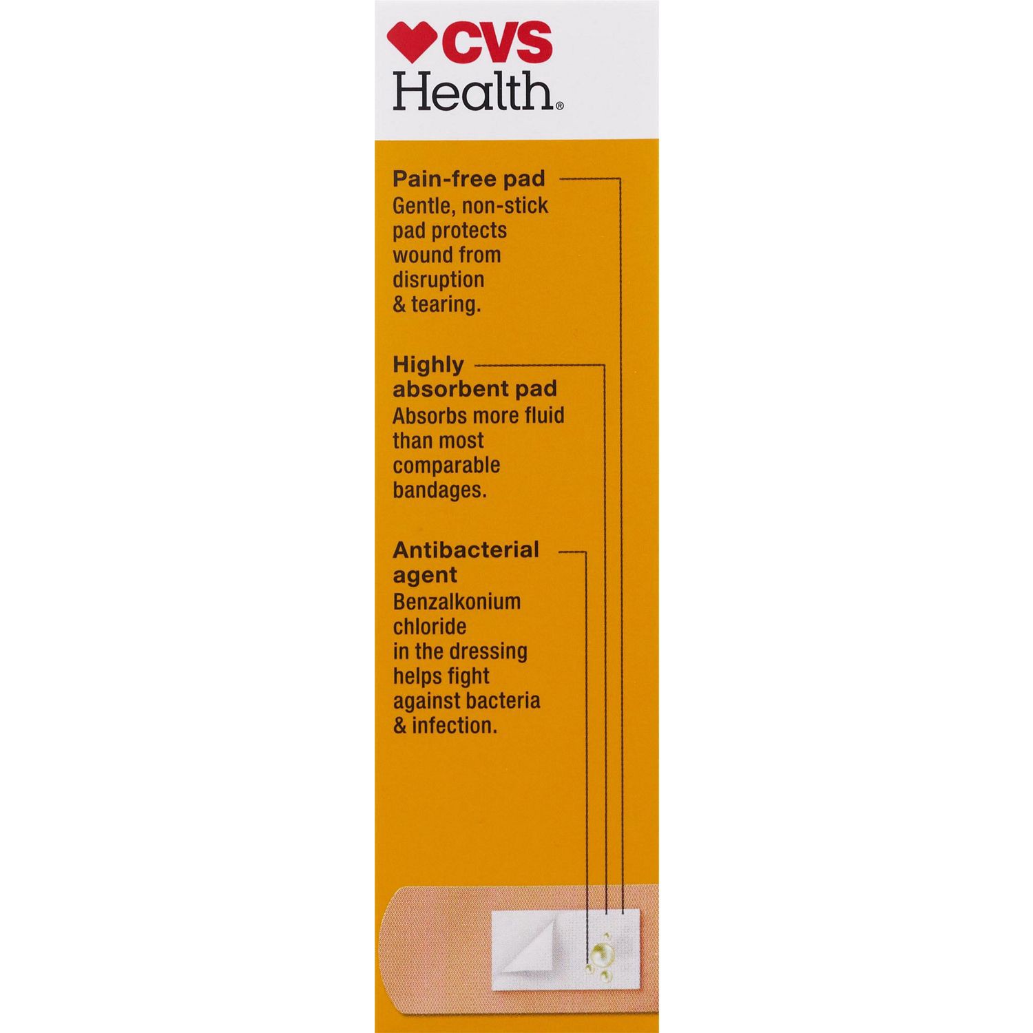slide 3 of 4, Cvs Health Flexible Fabric Antibacterial Bandages, 20 Ct, 20 ct