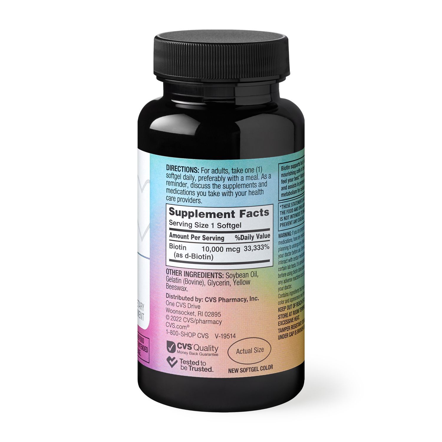 slide 2 of 4, CVS Health Cvs Biotin Softgels, 60 Ct, 60 ct