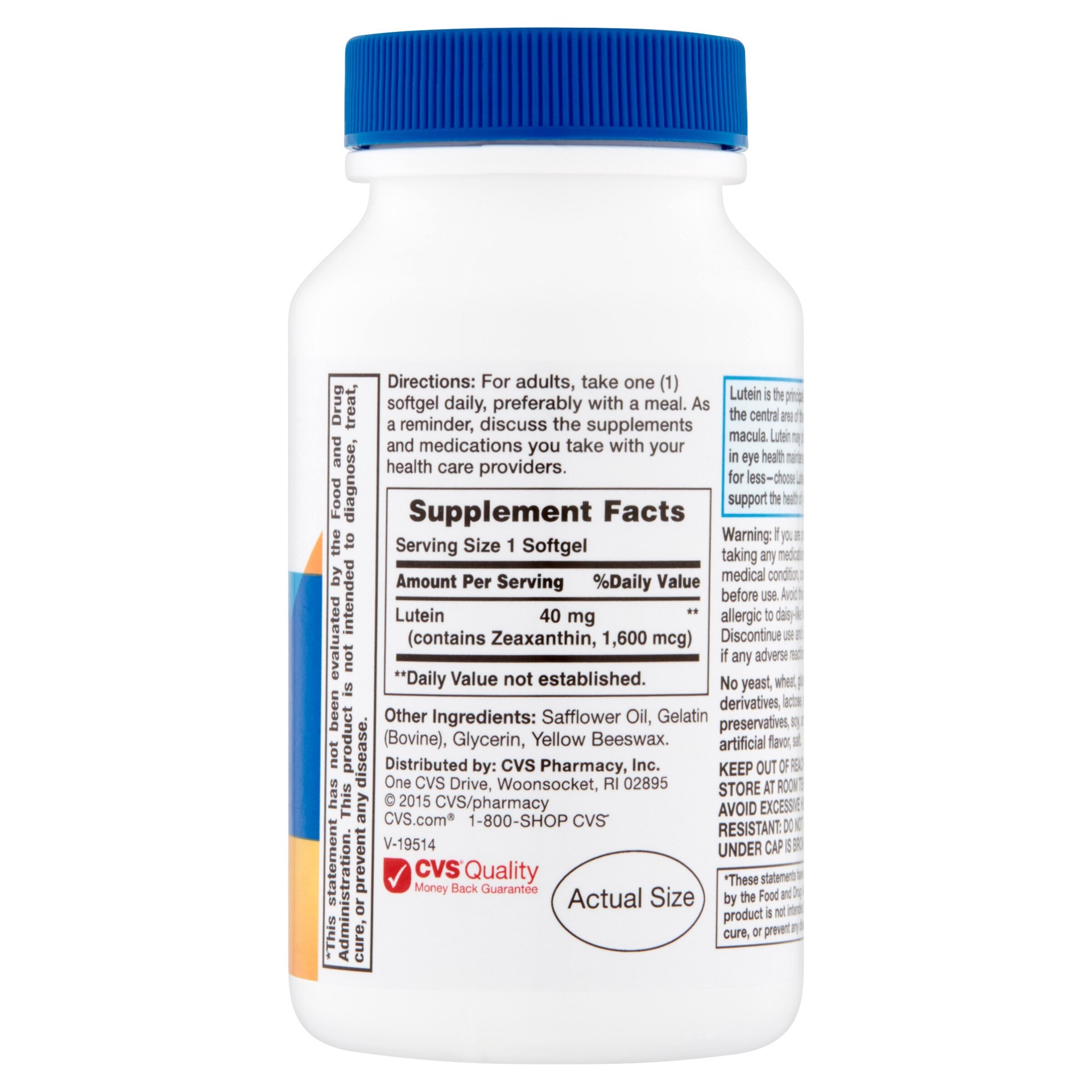 slide 2 of 8, Cvs Health Lutein Softgels, 30 Ct, 30 ct