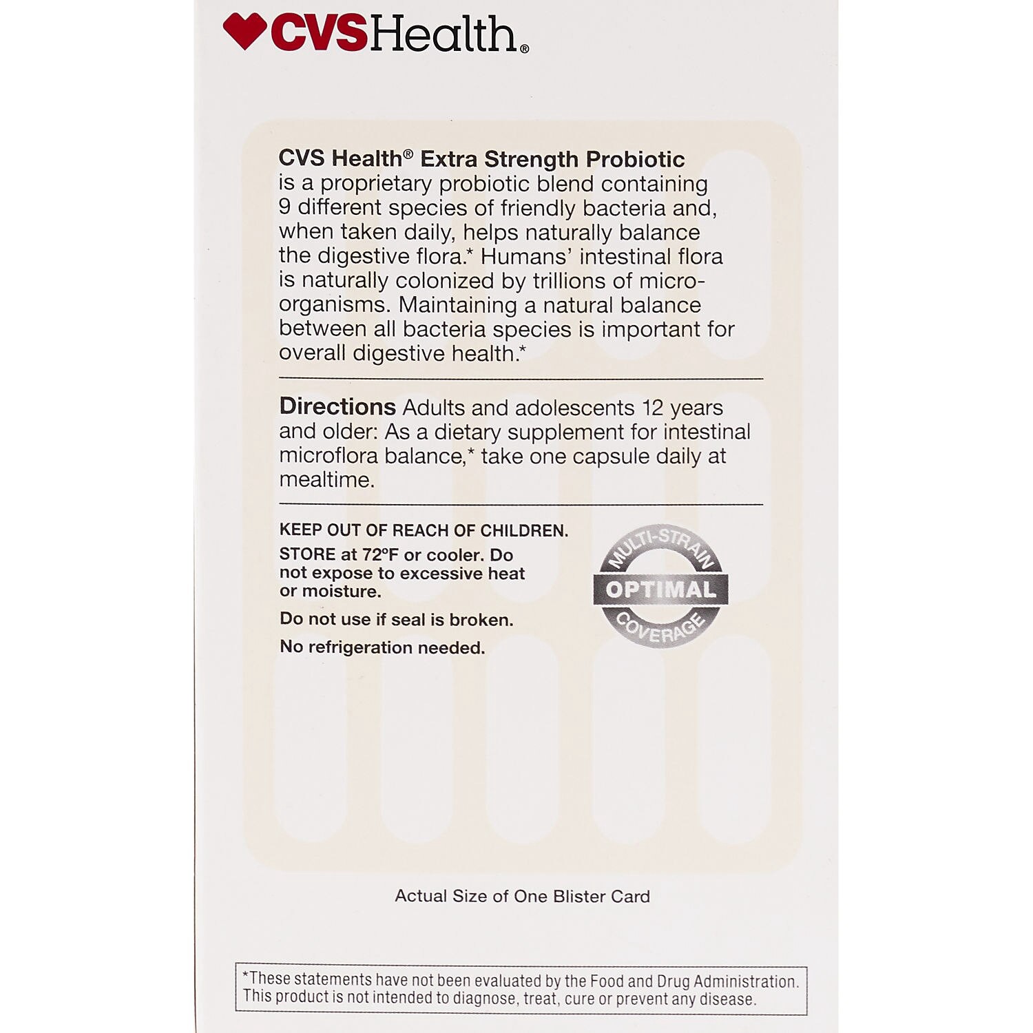 slide 3 of 6, Cvs Health Extra Strength Daily Probiotic Capsules, 30 Ct, 30 ct