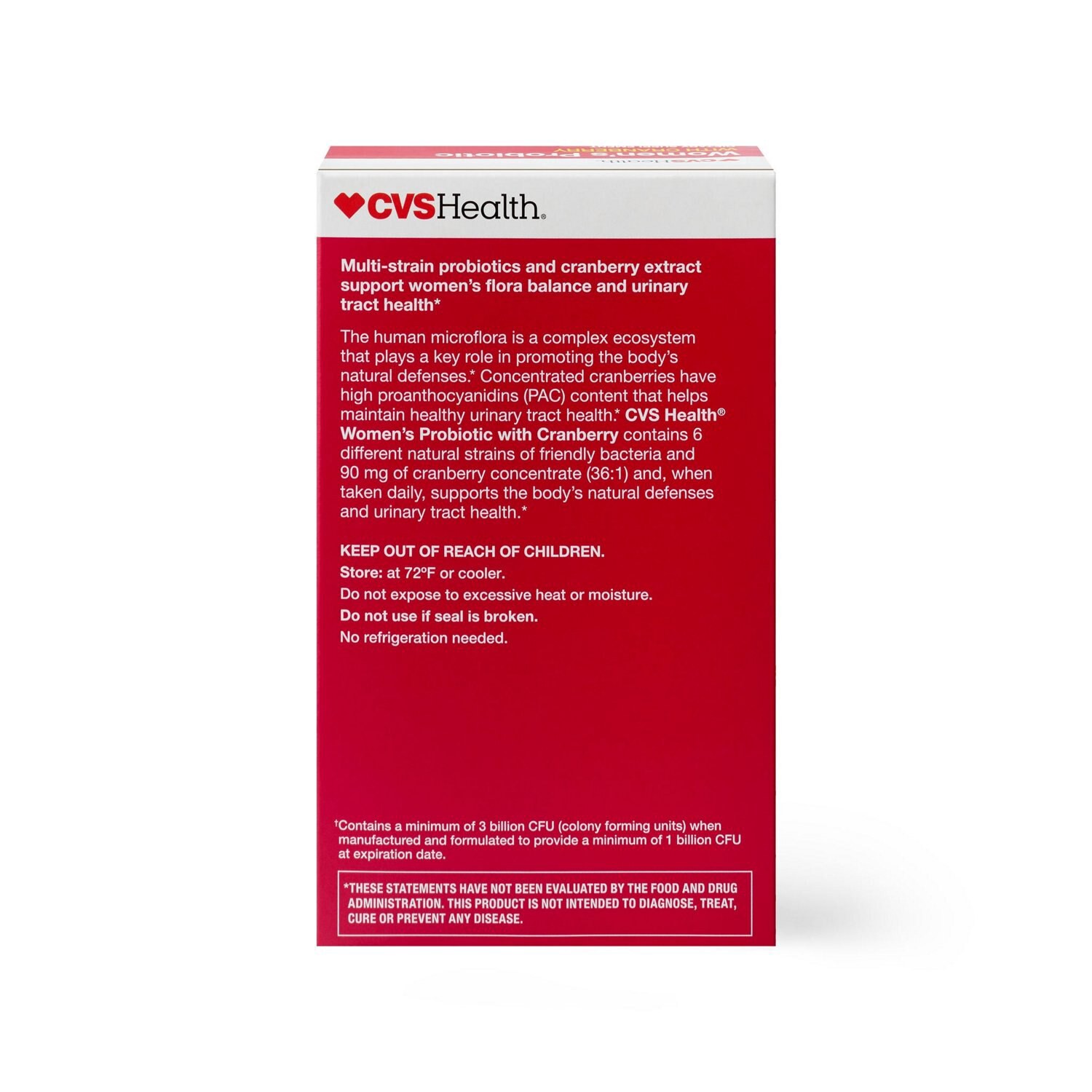 slide 2 of 5, Cvs Health Women's Probiotic & Cranberry Capsules, 30Ct, 30 ct