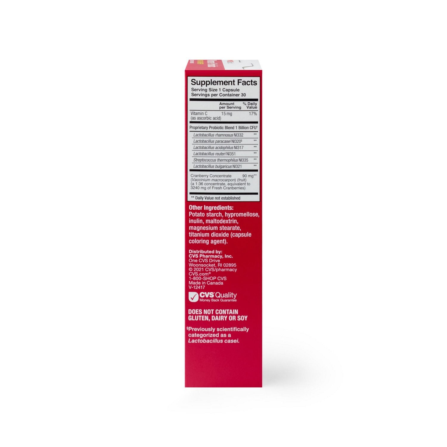 slide 3 of 5, Cvs Health Women's Probiotic & Cranberry Capsules, 30Ct, 30 ct