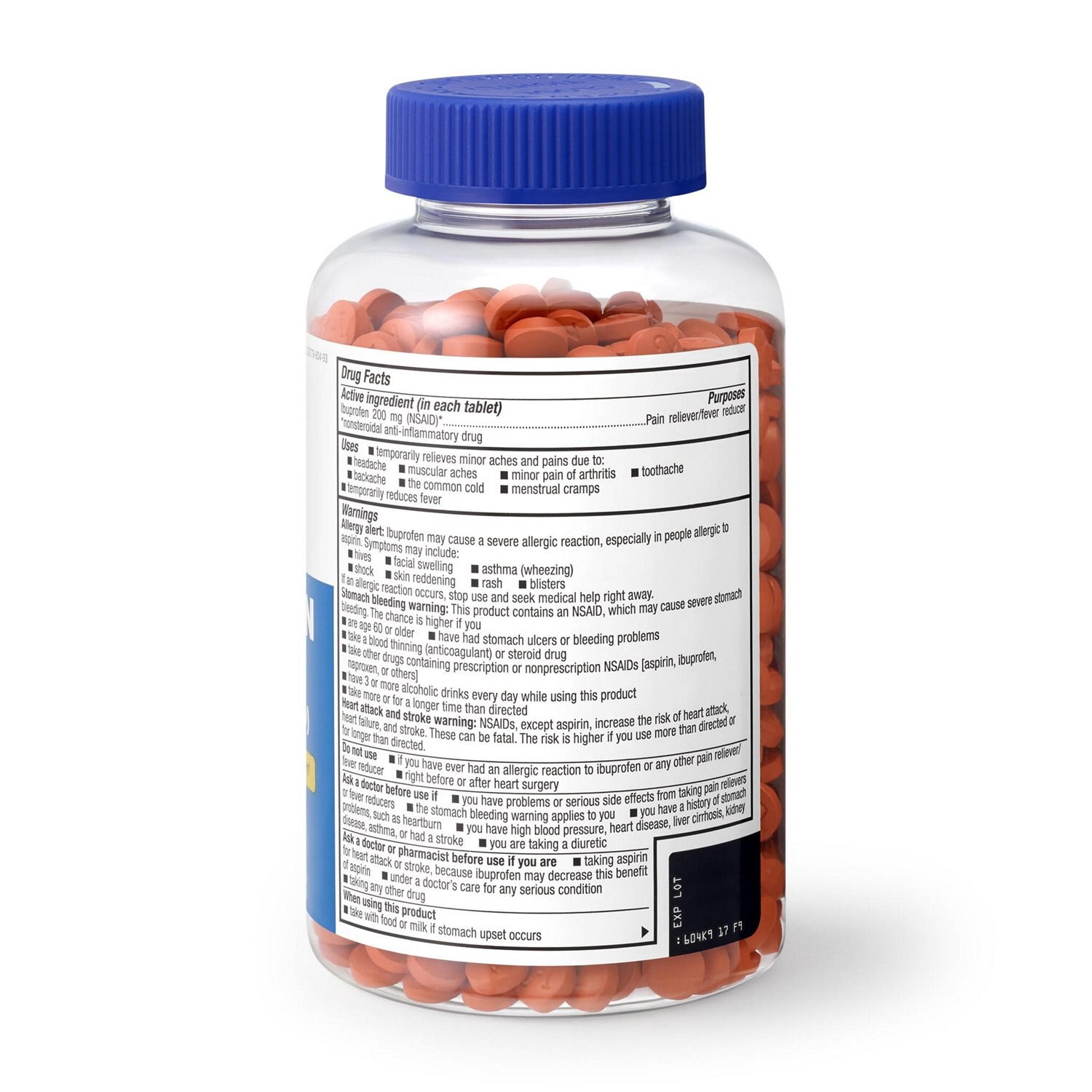 slide 5 of 8, Cvs Health Ibuprofen Pain Reliever & Fever Reducer (Nsaid) 200 Mg Coated Tablets, 1000 Ct, 1000 ct