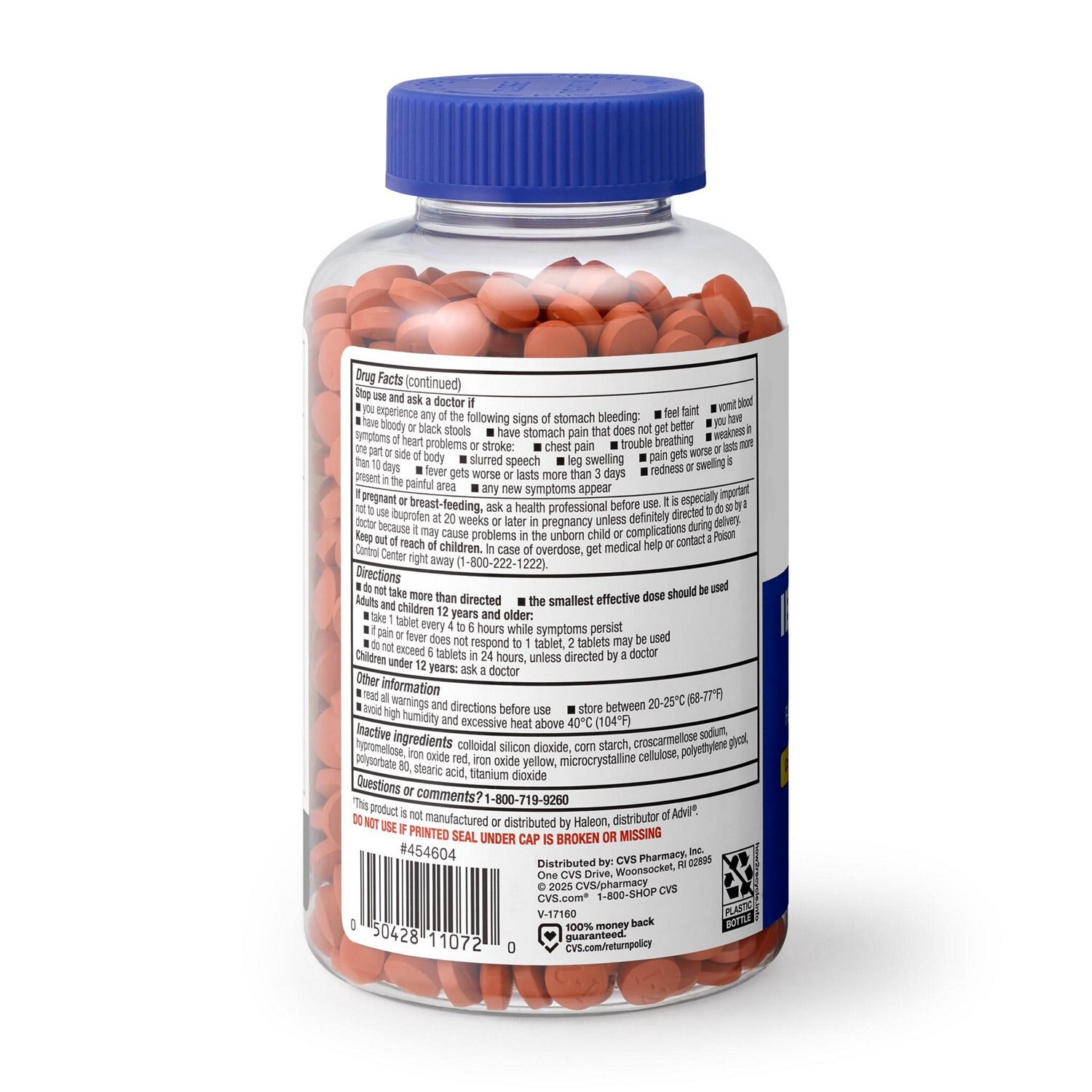 slide 7 of 8, Cvs Health Ibuprofen Pain Reliever & Fever Reducer (Nsaid) 200 Mg Coated Tablets, 1000 Ct, 1000 ct