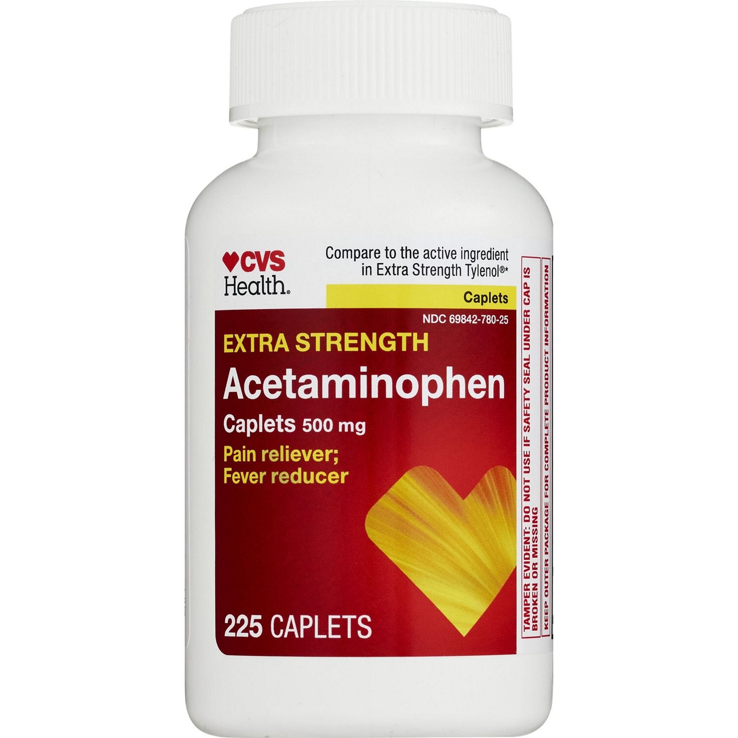slide 9 of 10, Cvs Health Extra Strength Acetaminophen Pain Reliever & Fever Reducer 500 Mg Caplets, 225 Ct, 225 ct