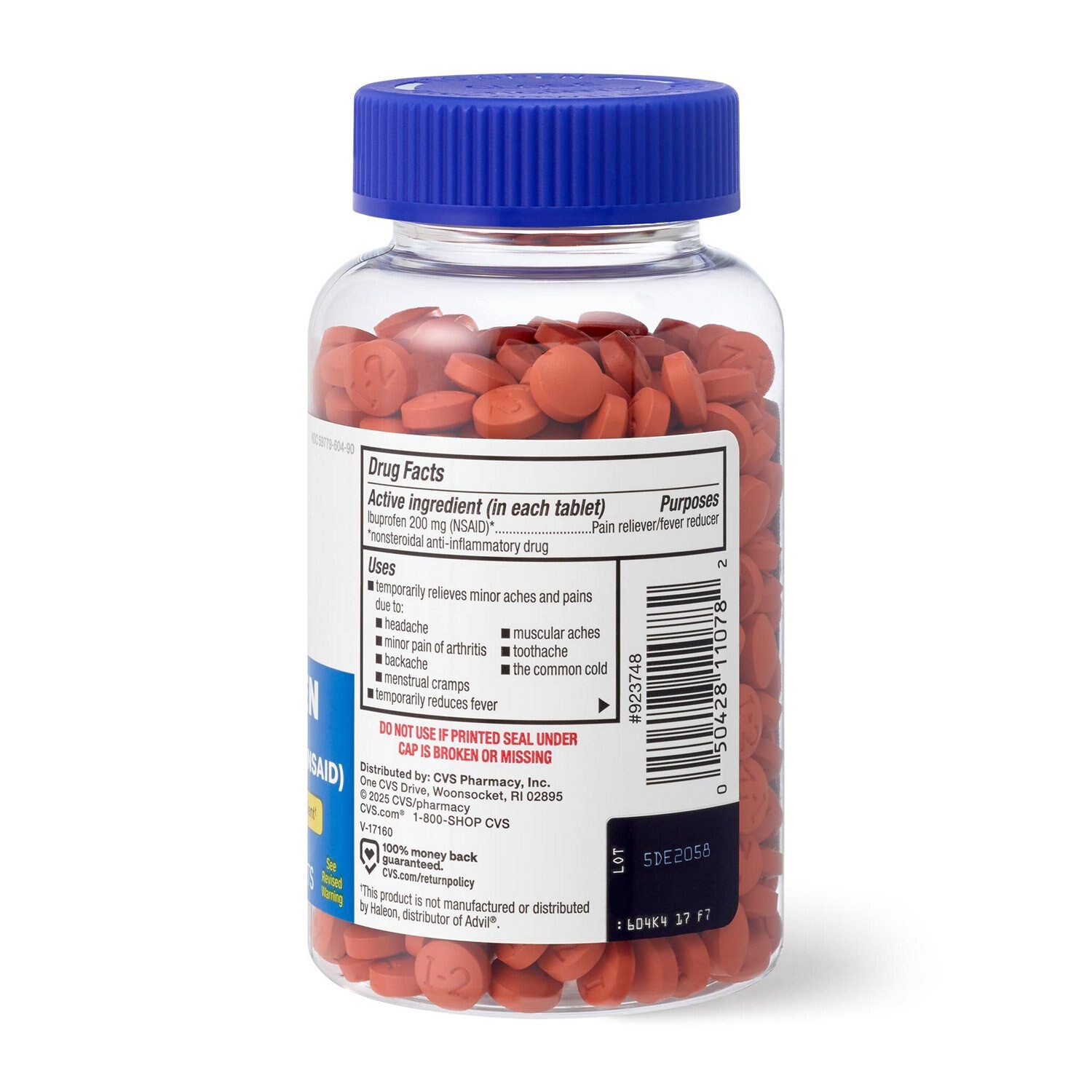 slide 4 of 9, Cvs Health Ibuprofen Pain Reliever & Fever Reducer (Nsaid) 200 Mg Coated Tablets, 500 Ct, 500 ct