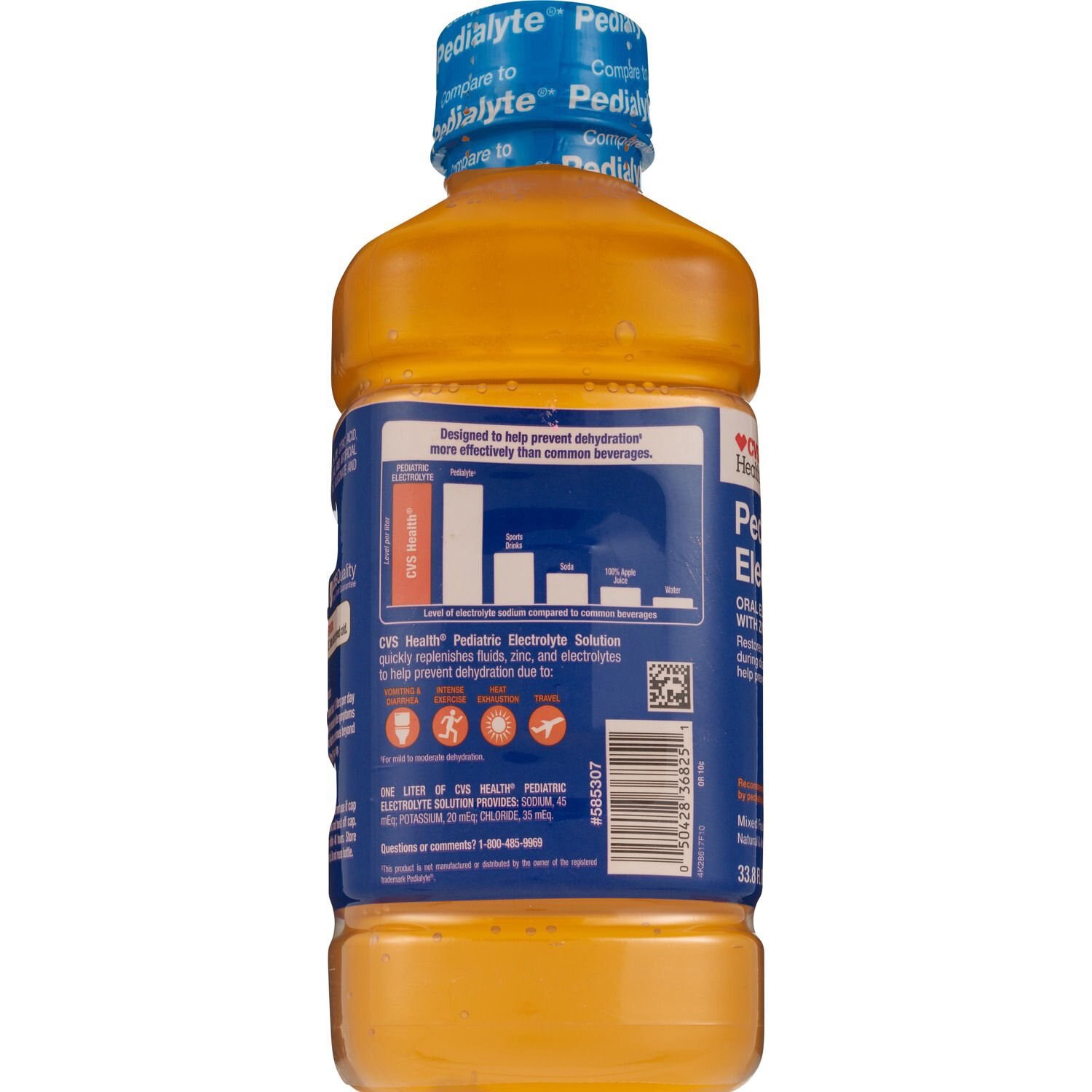 slide 3 of 5, Cvs Health Pediatric Electrolyte Solution, Mixed Fruit, 1 L, 33.8 oz