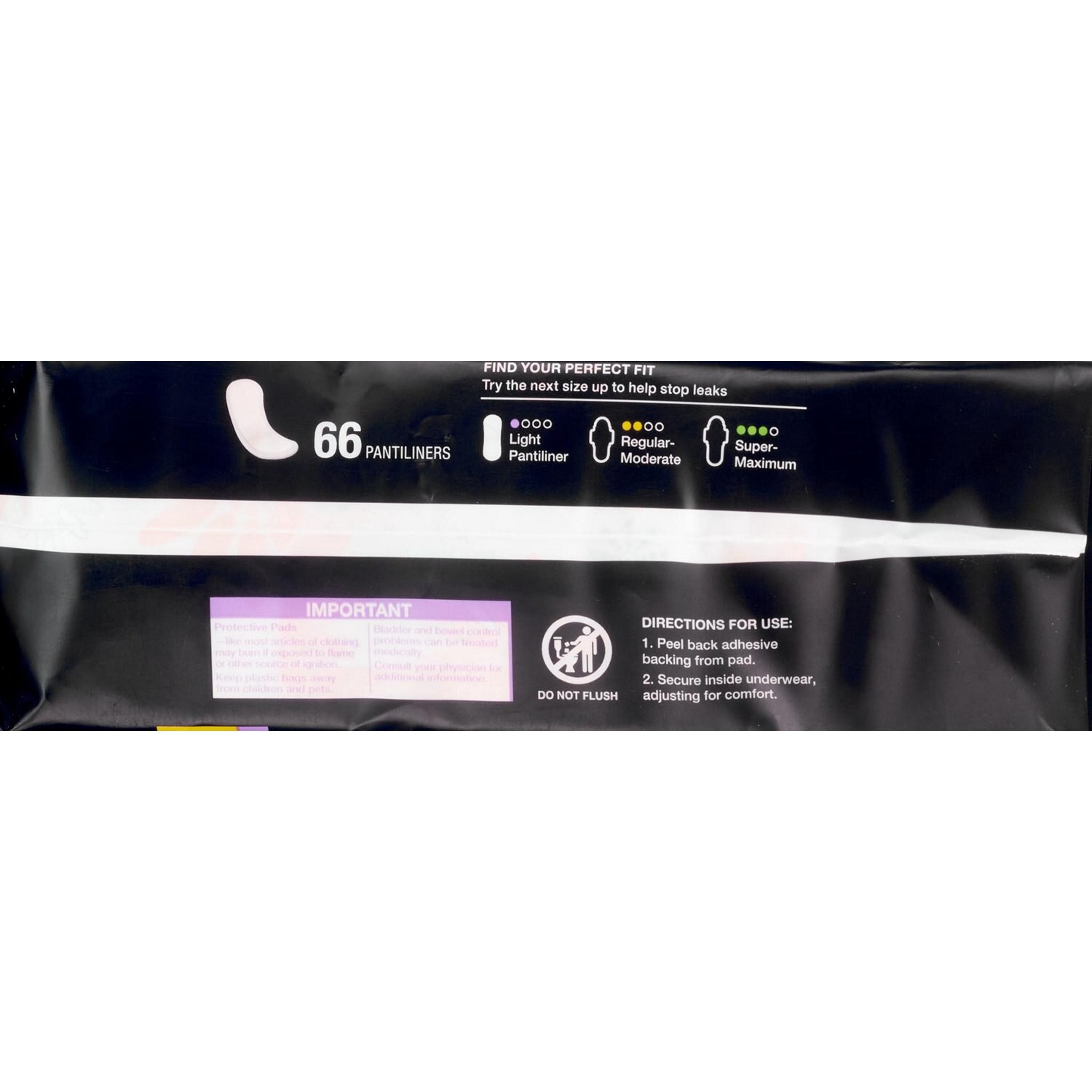 slide 2 of 4, Cvs Health 2in1 Panty Liners, 66 Ct, 66 ct