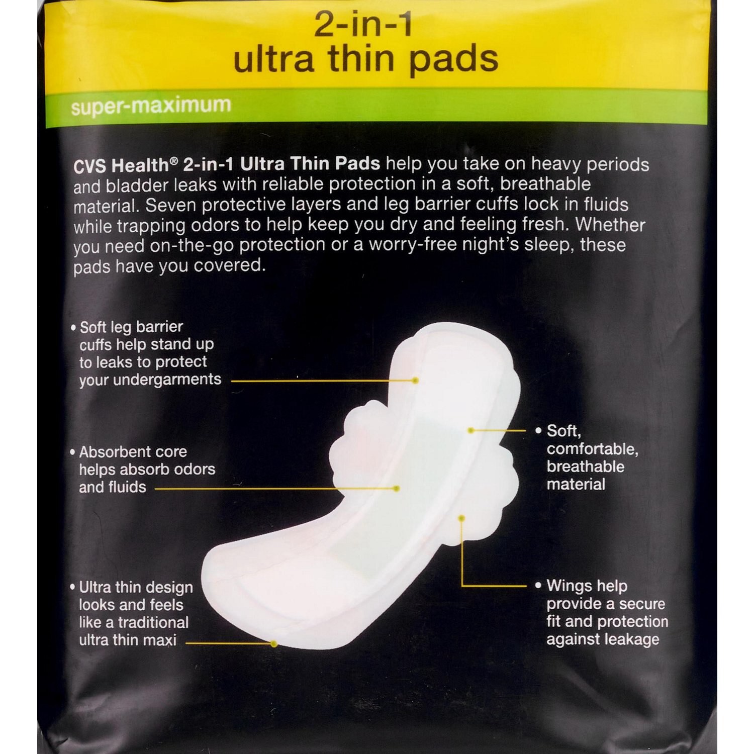 slide 2 of 4, Cvs Health Ultra-Thin Super/max, 16 Ct, 16 ct