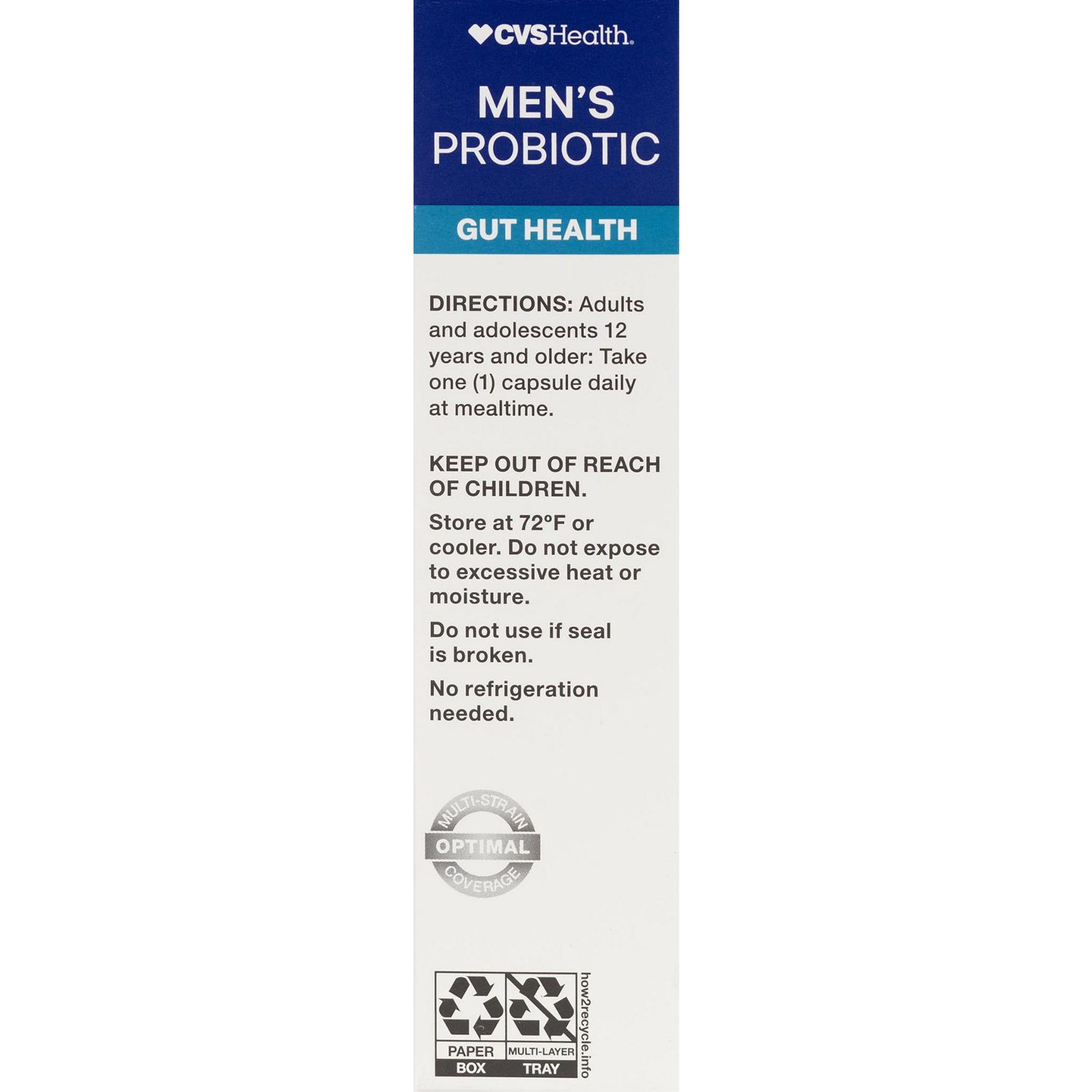 slide 4 of 4, Cvs Health Men's Wellness Probiotic, 30 Ct, 30 ct