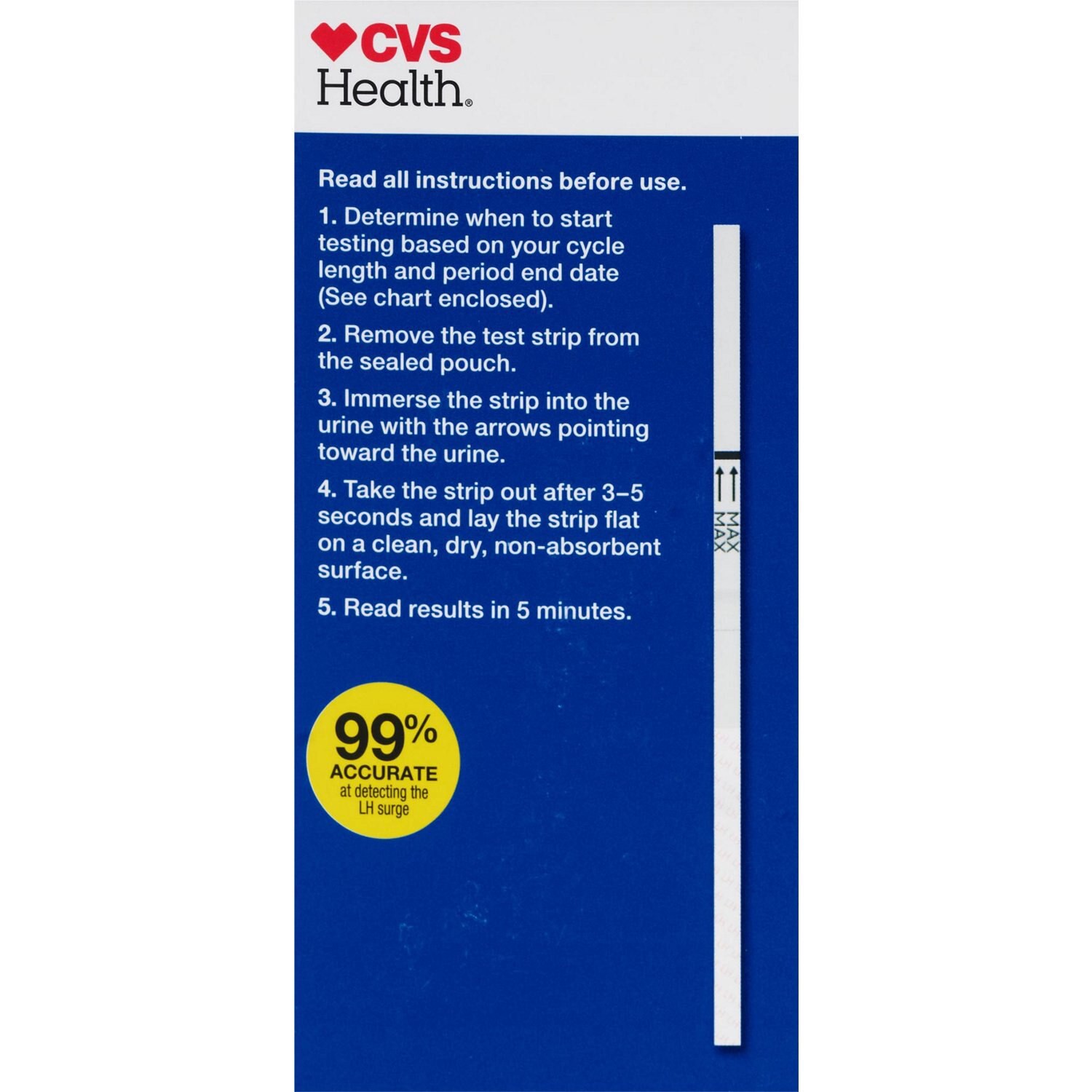 slide 3 of 4, Cvs Health Daily Ovulation Test Strips, 50 Ct, 50 ct