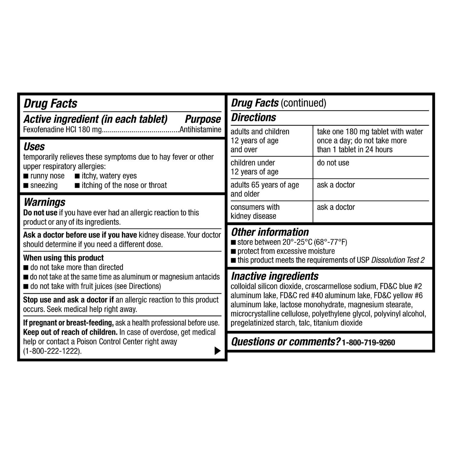 slide 5 of 8, Cvs Health 24Hr Non Drowsy Allergy Relief Fexofenadine Hcl Tablets, 30 Ct, 30 ct