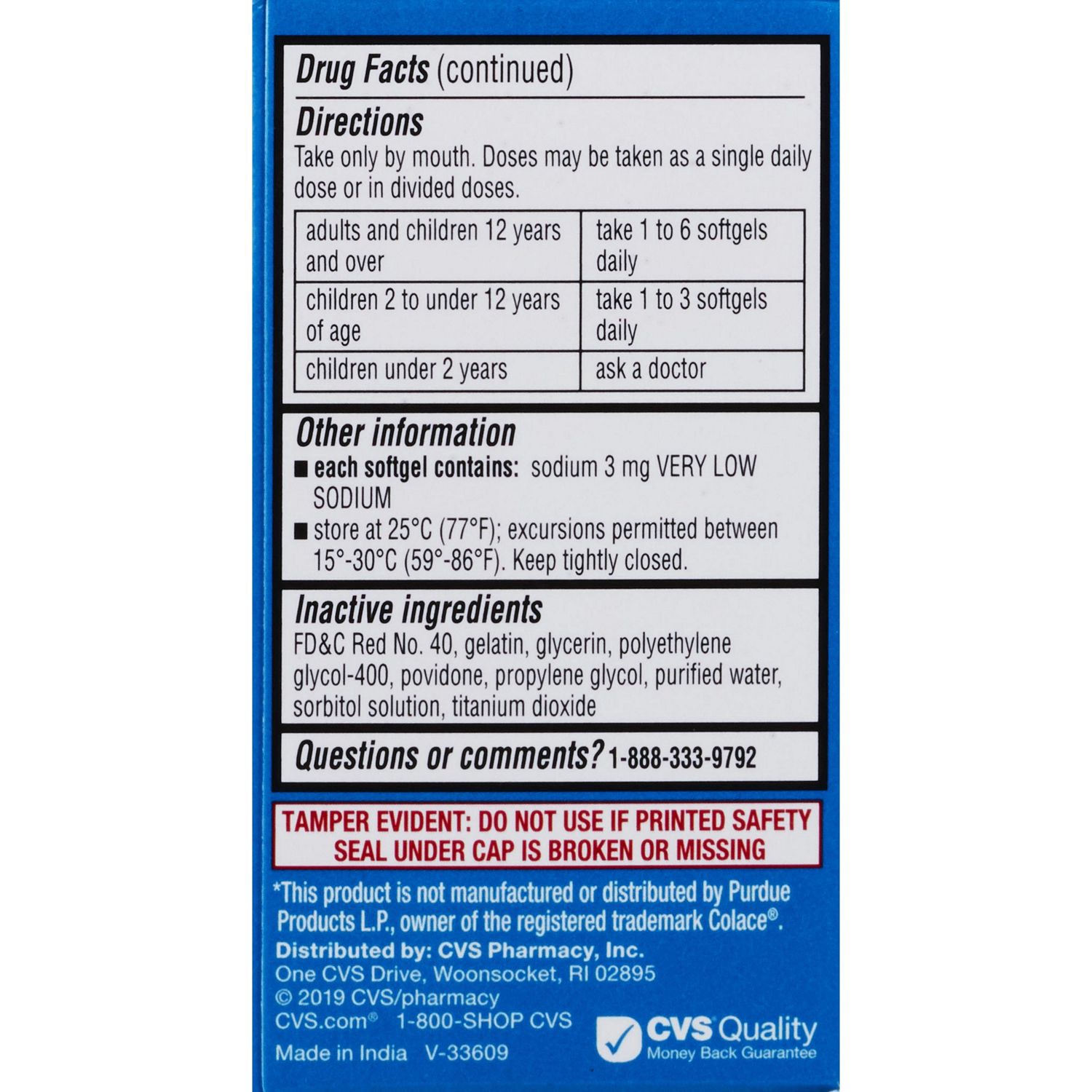 slide 3 of 6, Cvs Health Stool Softener 50 Mg Softgels, 100 Ct, 100 ct